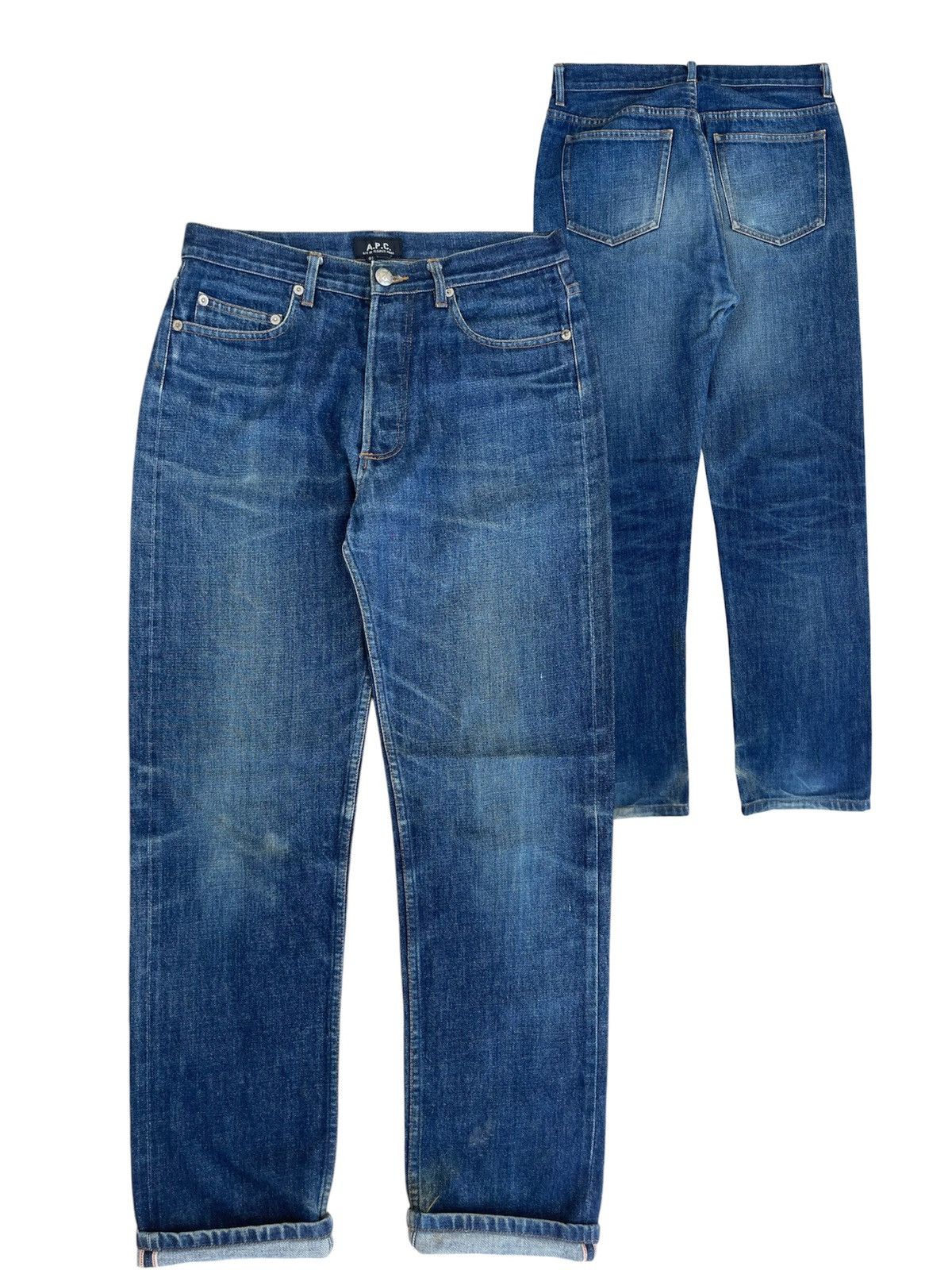 A.P.C. × Japanese Brand 🔥Japanese Brands Vintage A.P.C Distressed Denim W29🔥 Size US 29 - 1 Thumbnail