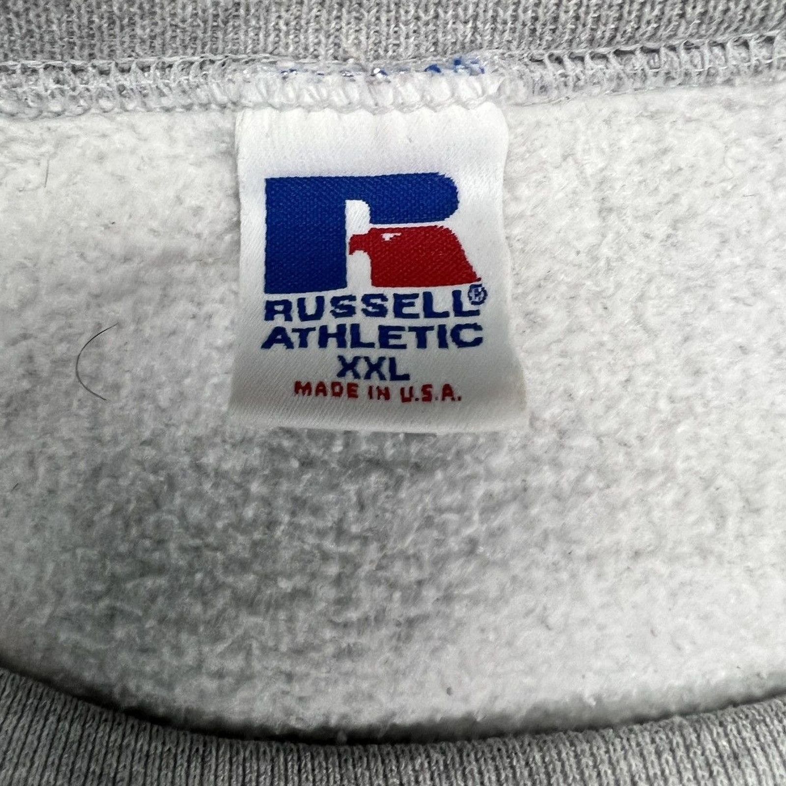 Russell Athletic × Vintage Vintage Russell Athletic Sweatshirt Blank Pullover 90s Crew Size US XL / EU 56 / 4 - 6 Thumbnail