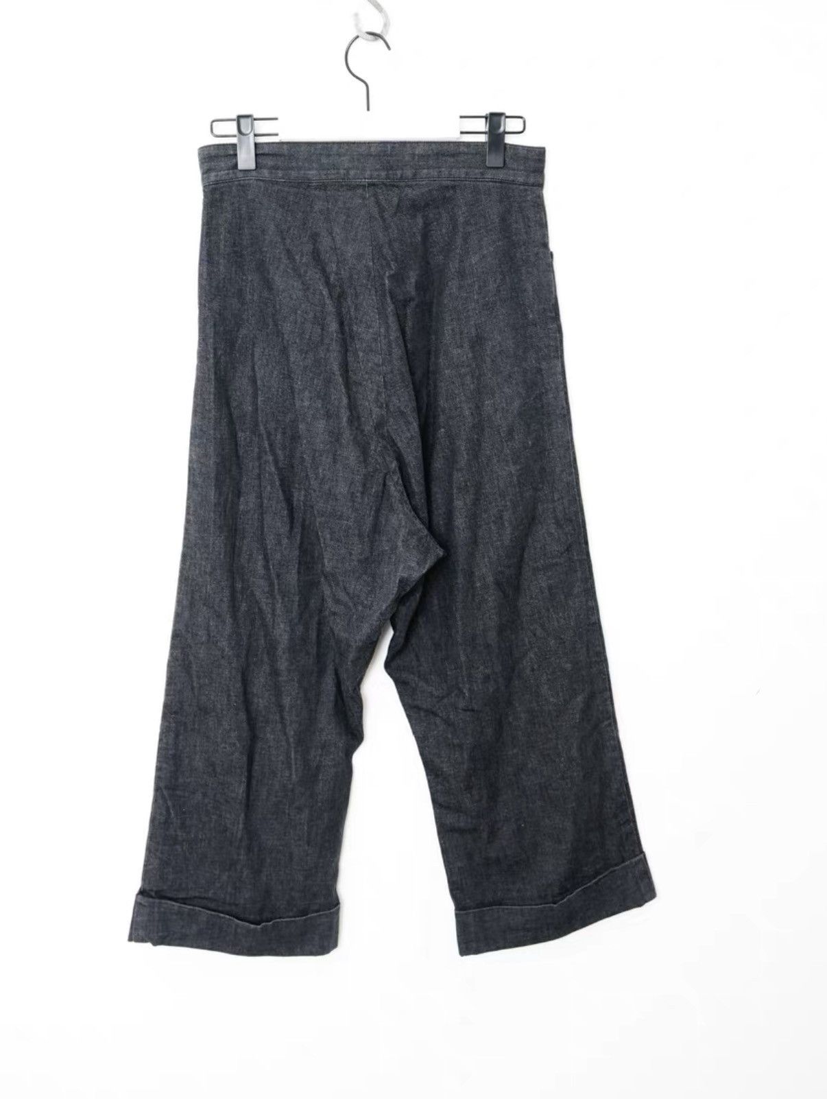 Yohji Yamamoto Yohji Yamamoto Denim Wide-Leg Pants Size US 32 / EU 48 - 5 Thumbnail