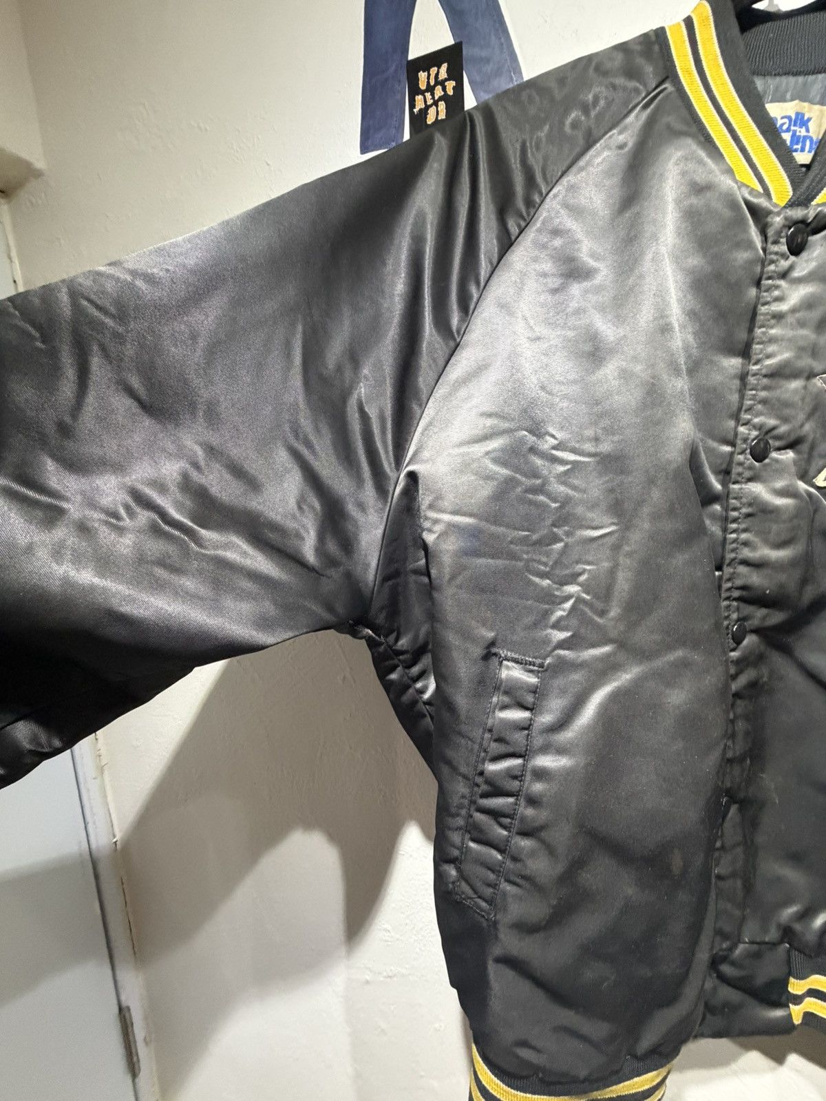Chalk Line Vintage 90s Pittsburgh Penguins Satin Bomber Jacket Size US L / EU 52-54 / 3 - 13 Thumbnail
