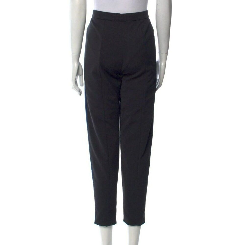 Versace Versace Pants US10 IT46 – Black Cotton Blend, Blue Stripe, Size 32" / US 10 / IT 46 - 4 Thumbnail