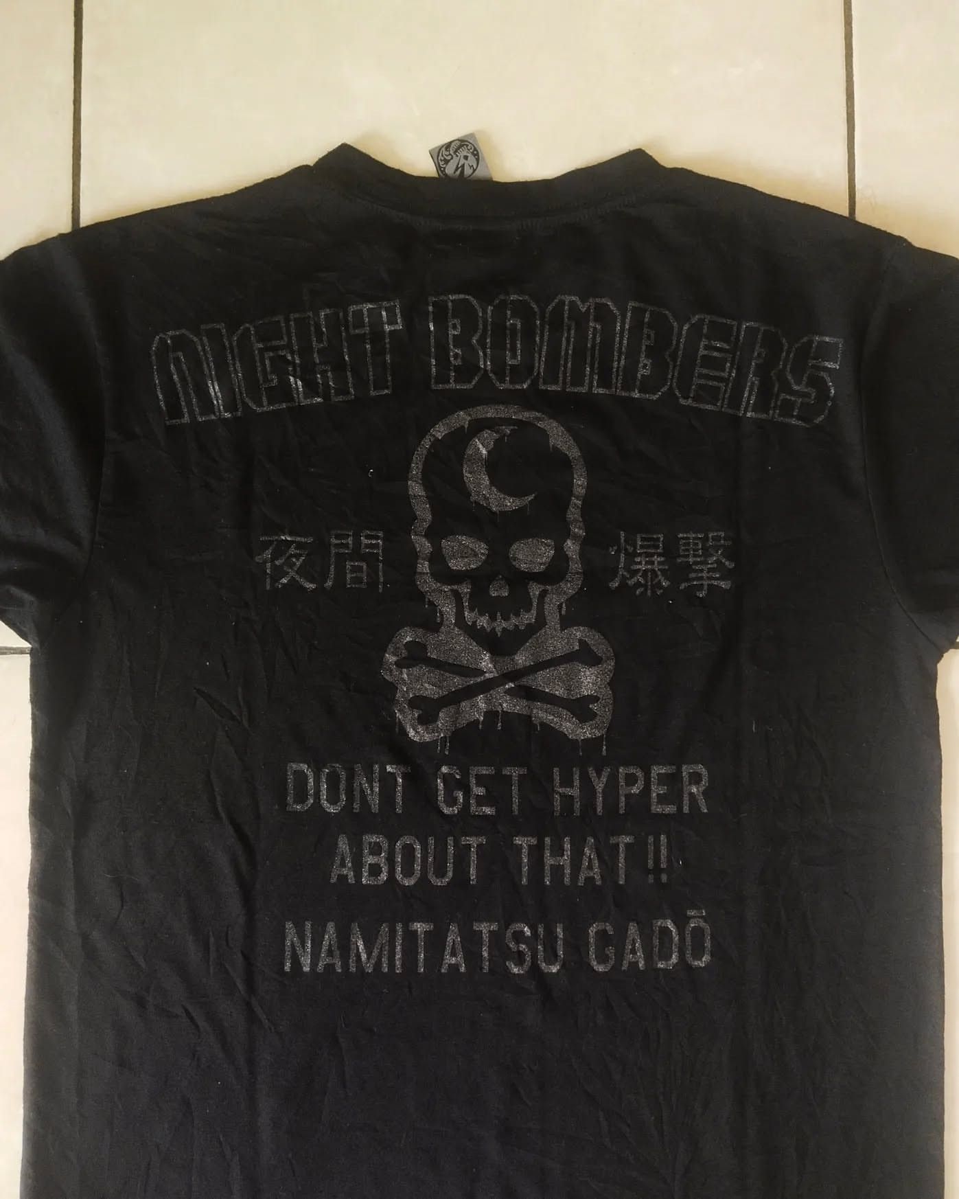 Japanese Brand GADO NAMITASU “Night Bombers” Skull Graphic T-Shirt Japan Size US S / EU 44-46 / 1 - 3 Thumbnail