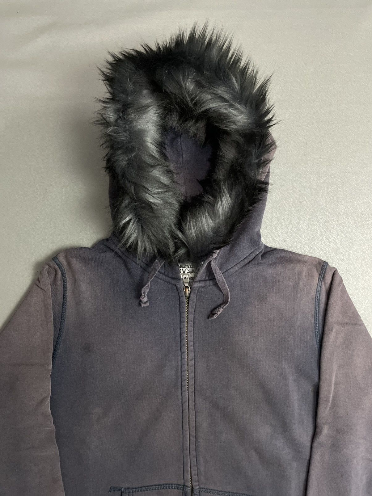 Japanese Brand Japanese Sun Faded Fur Hoodie Size US M / EU 48-50 / 2 - 4 Thumbnail