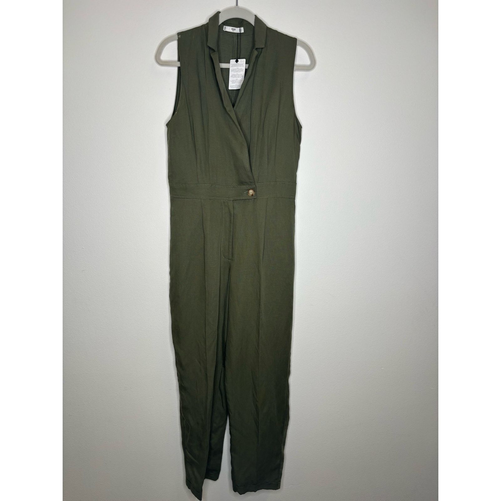 Mango MANGO Long Linen Jumpsuit Size 27" / US 4 / IT 40 - 3 Thumbnail
