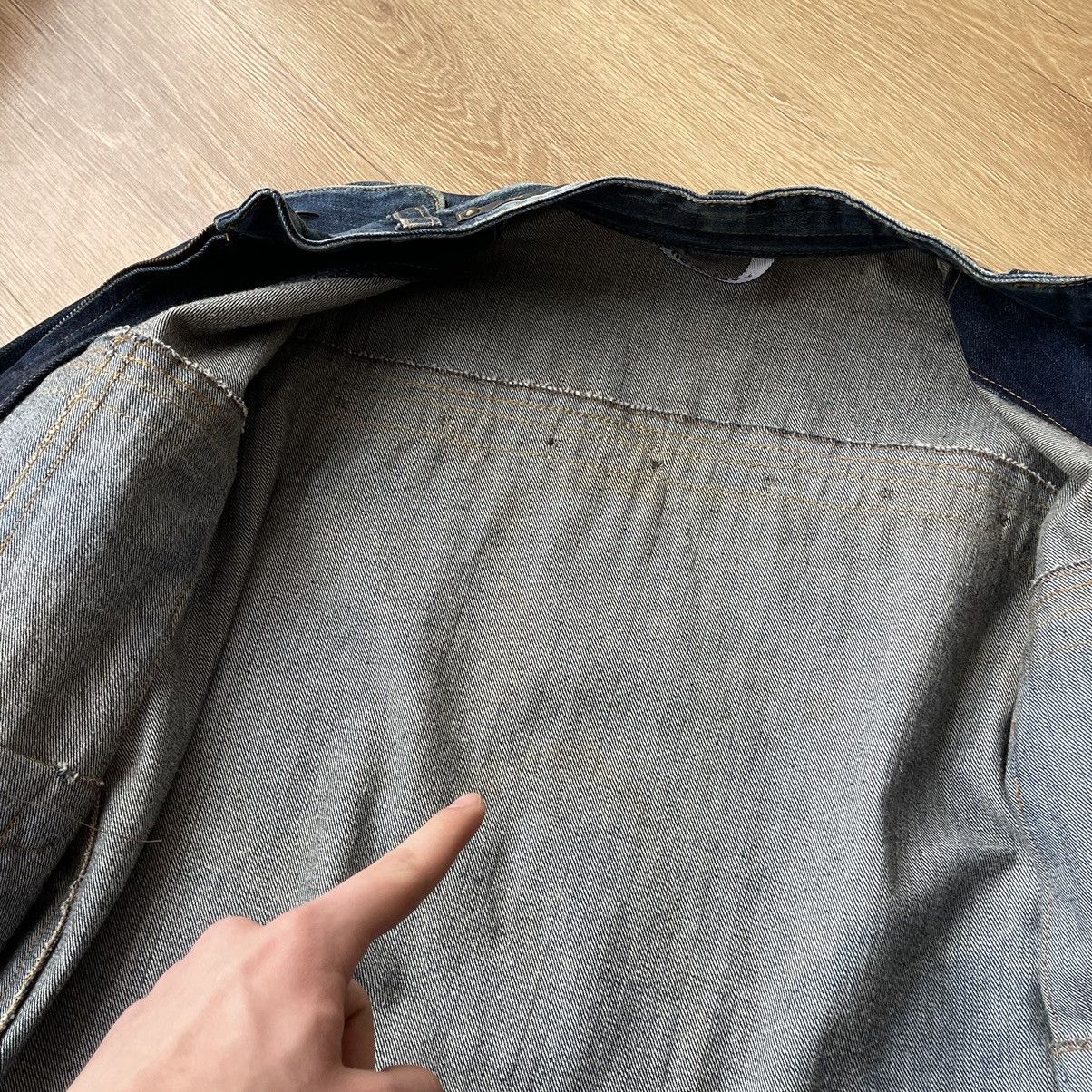 If Six Was Nine Vintage Distressed Carpenter Moto Zip Denim Jacket y2k Size US L / EU 52-54 / 3 - 9 Thumbnail