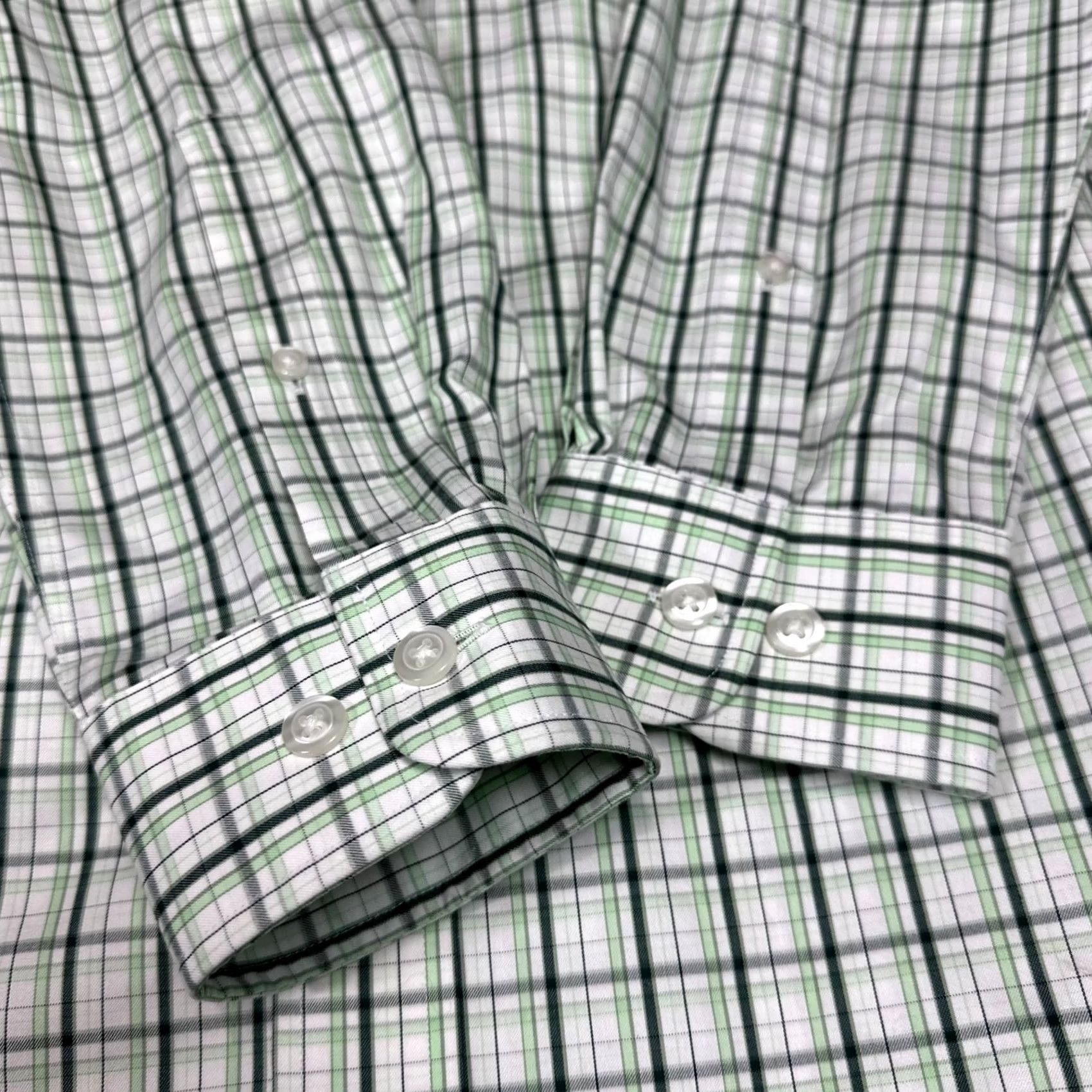 CO Duluth Mens Relaxed Fit Wrinkle Fighter Cotton Shirt Sz S Green Plaid Button-Up Long Sleeve Shirt Mens Size US S / EU 44-46 / 1 - 5 Thumbnail