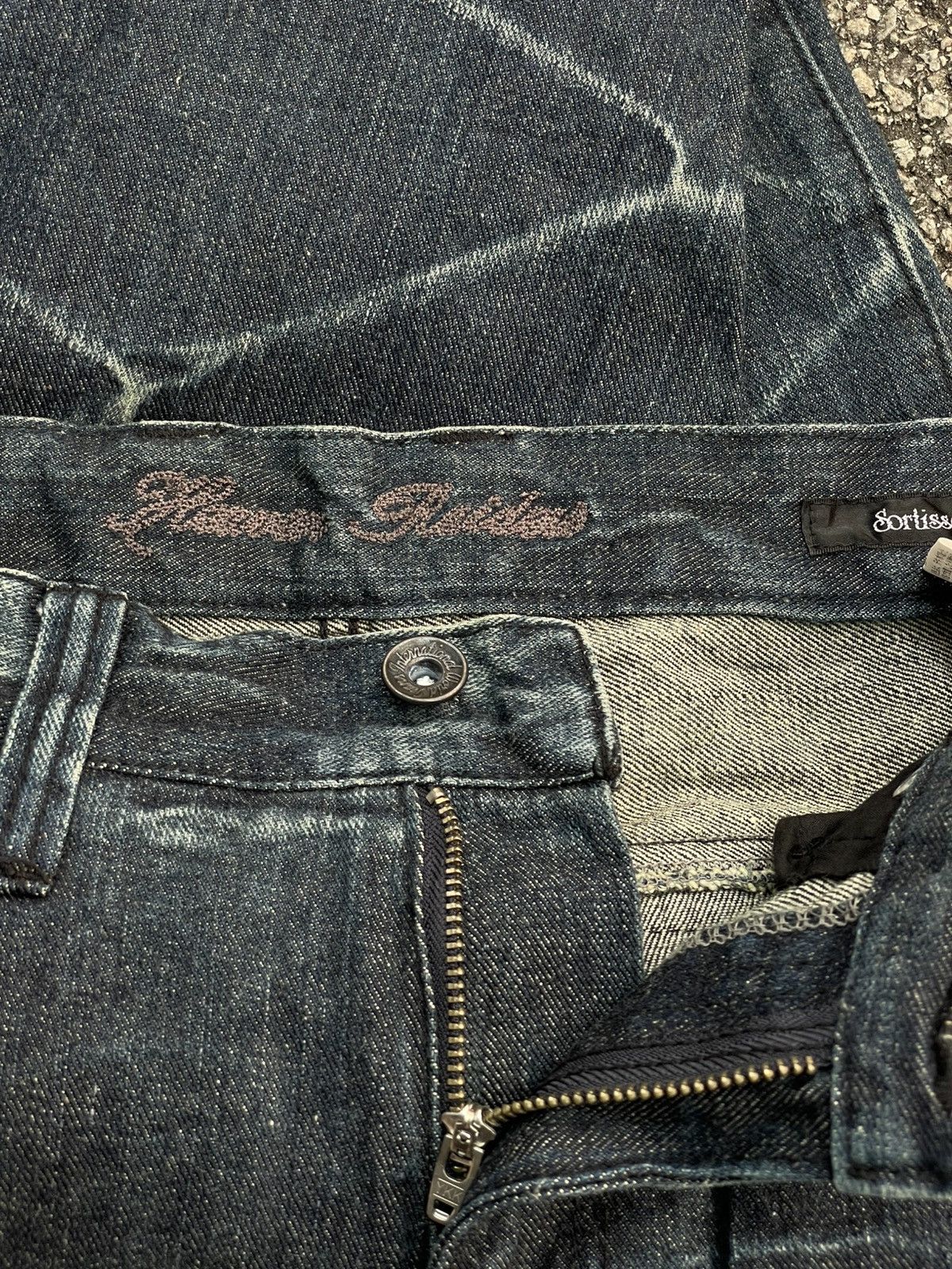 Japanese Brand 00s Sortisso | Flare Denim Pants Size US 30 / EU 46 - 8 Thumbnail