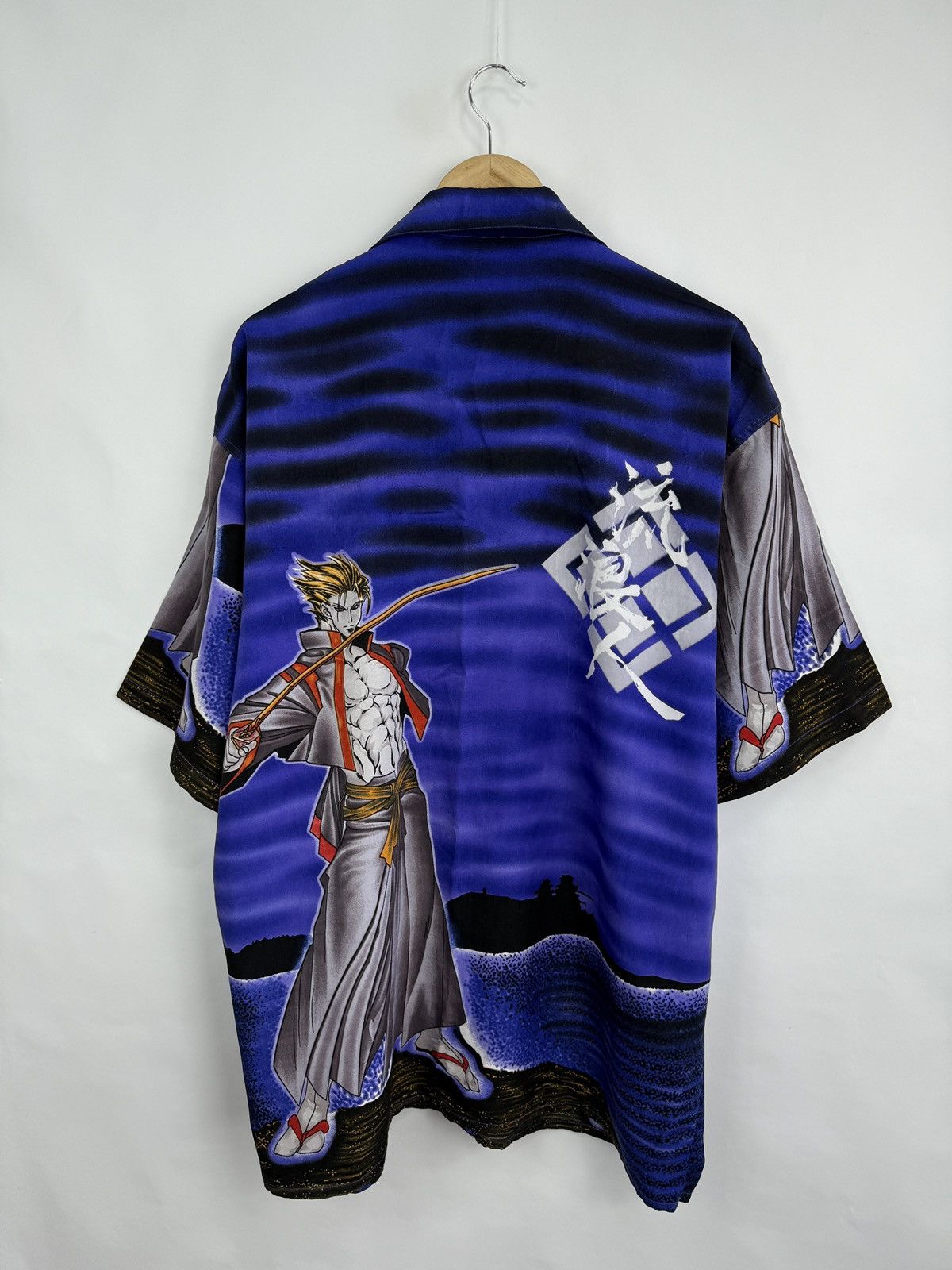 Anime 🇯🇵 Vintage 90s Anima Samurai Shirt Japan Style Dragon Kapital Size US XL / EU 56 / 4 - 7 Thumbnail