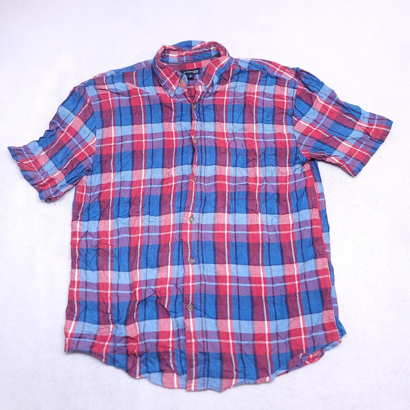 St. Johns Bay St Johns Bay Tartan Flannel Button Up Shirt Mens Size M Red Size US M / EU 48-50 / 2 - 2 Thumbnail