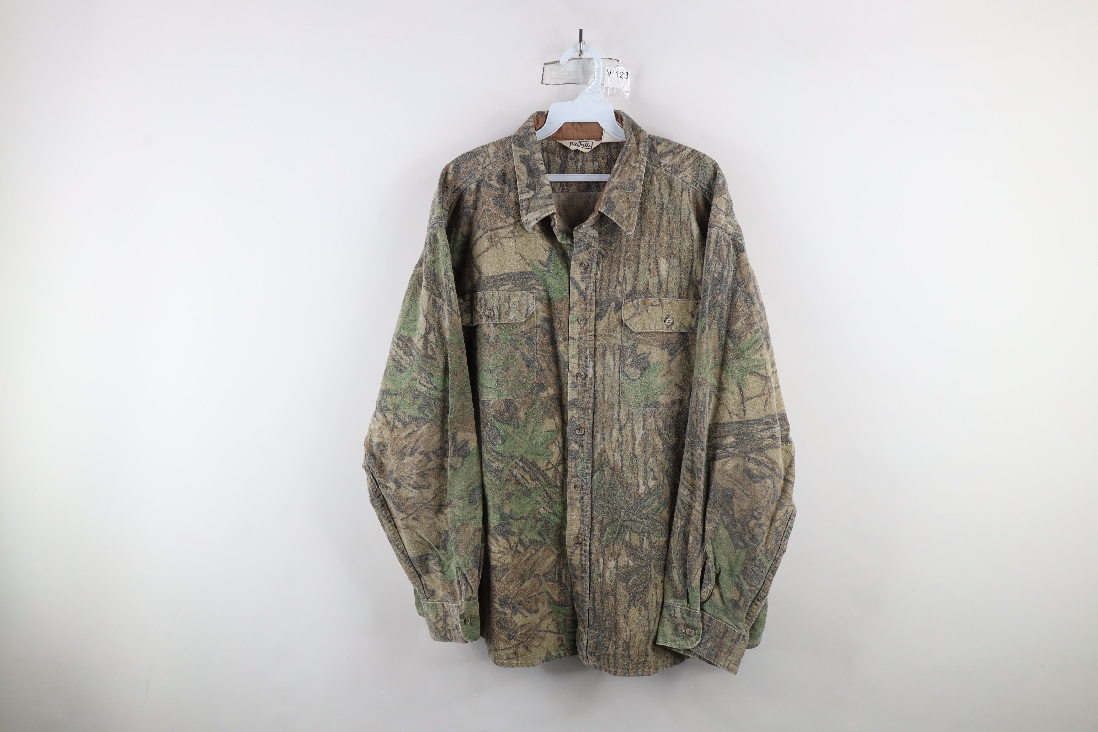 Vintage × Walls Vintage 90s Walls Camouflage Chamois Cloth Button Shirt USA Size US XXL / EU 58 / 5 - 1 Thumbnail