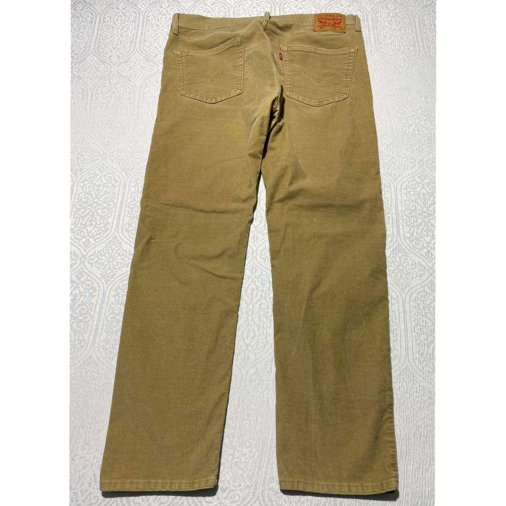 Levi's Levi's 505 Regular Fit Corduroy Pants Tan Beige W36 L32 Regular Men 5-Pocket Coin Pocket Button Zip Straight Fall Winter Corduroy Stretch Jeans Pants Size US 36 / EU 52 - 5 Thumbnail