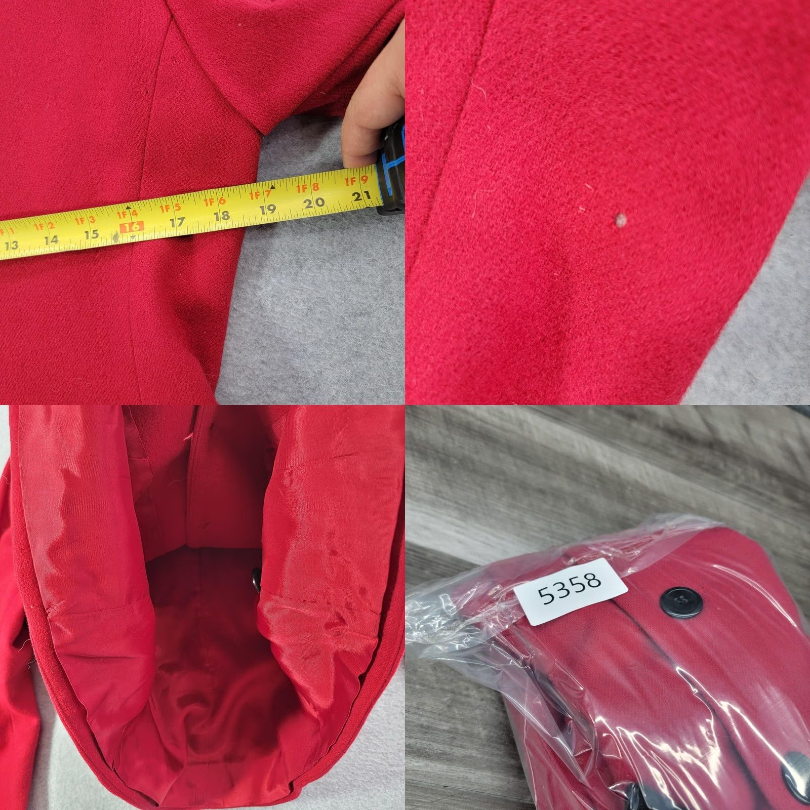Orvis Orvis Blazer Womens 8 Red Wool Velvet Collar Button Front Lined Tailored USA Size M / US 6-8 / IT 42-44 - 8 Thumbnail