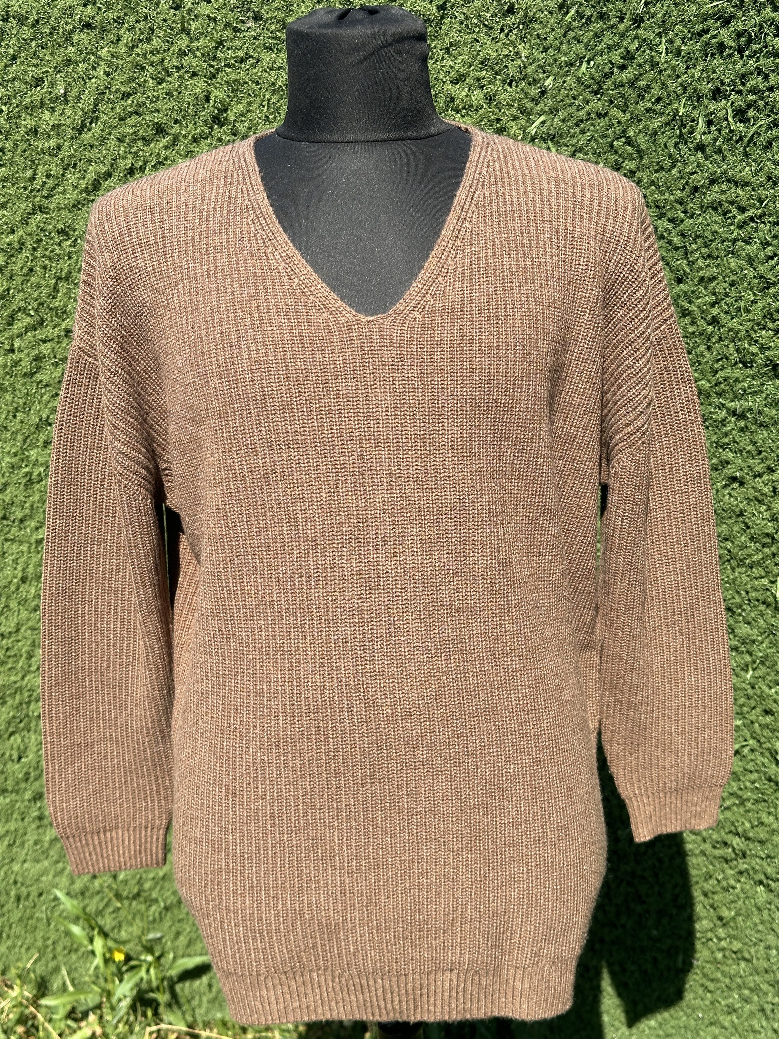 Other Jenni Kayne Knit Cabin Wool Cashmere V Neck Brown Size L Size L / US 10 / IT 46 - 12 Thumbnail