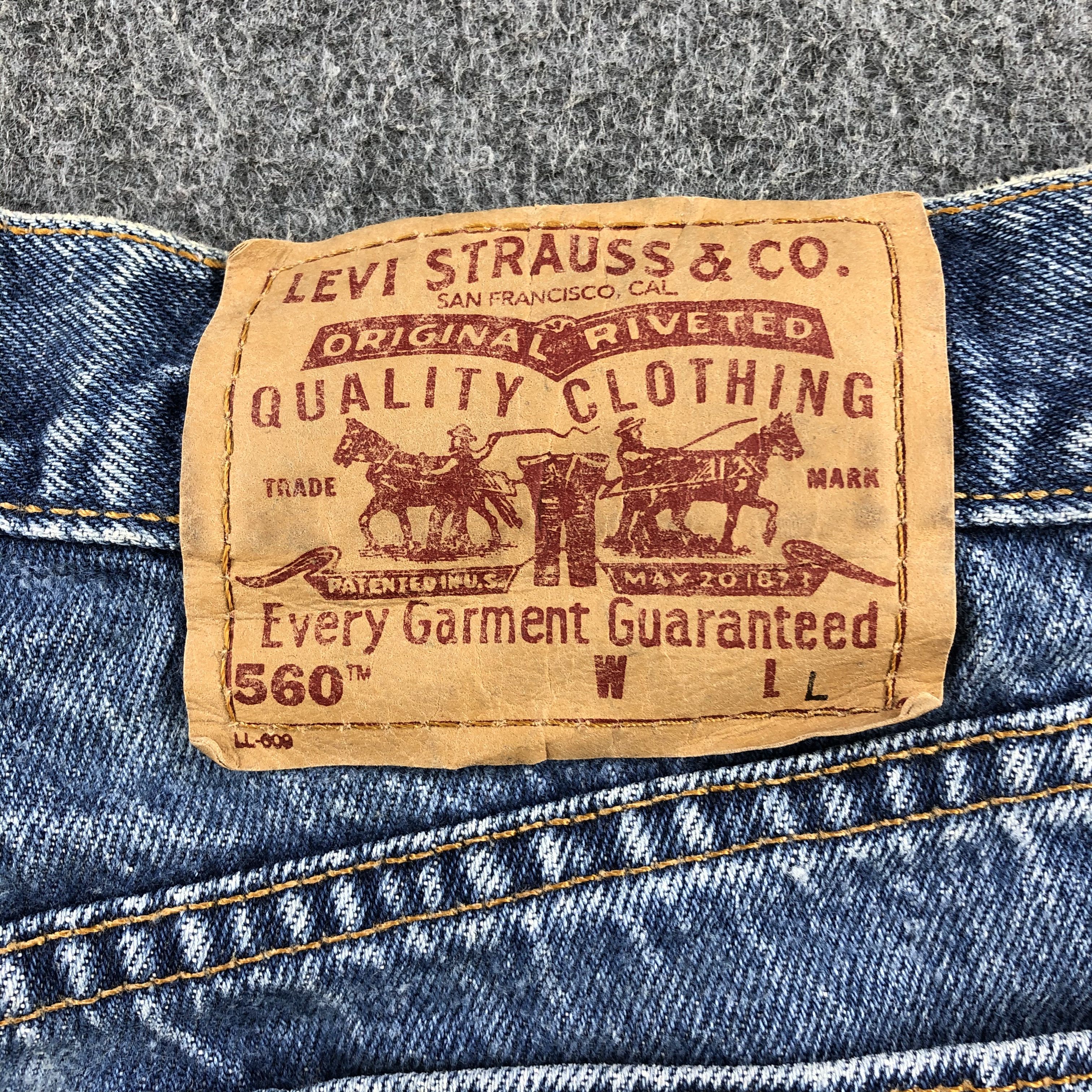 Levi's 90s Vintage Blue Wash Levis 560 Jeans-J2160 Size US 31 - 5 Thumbnail