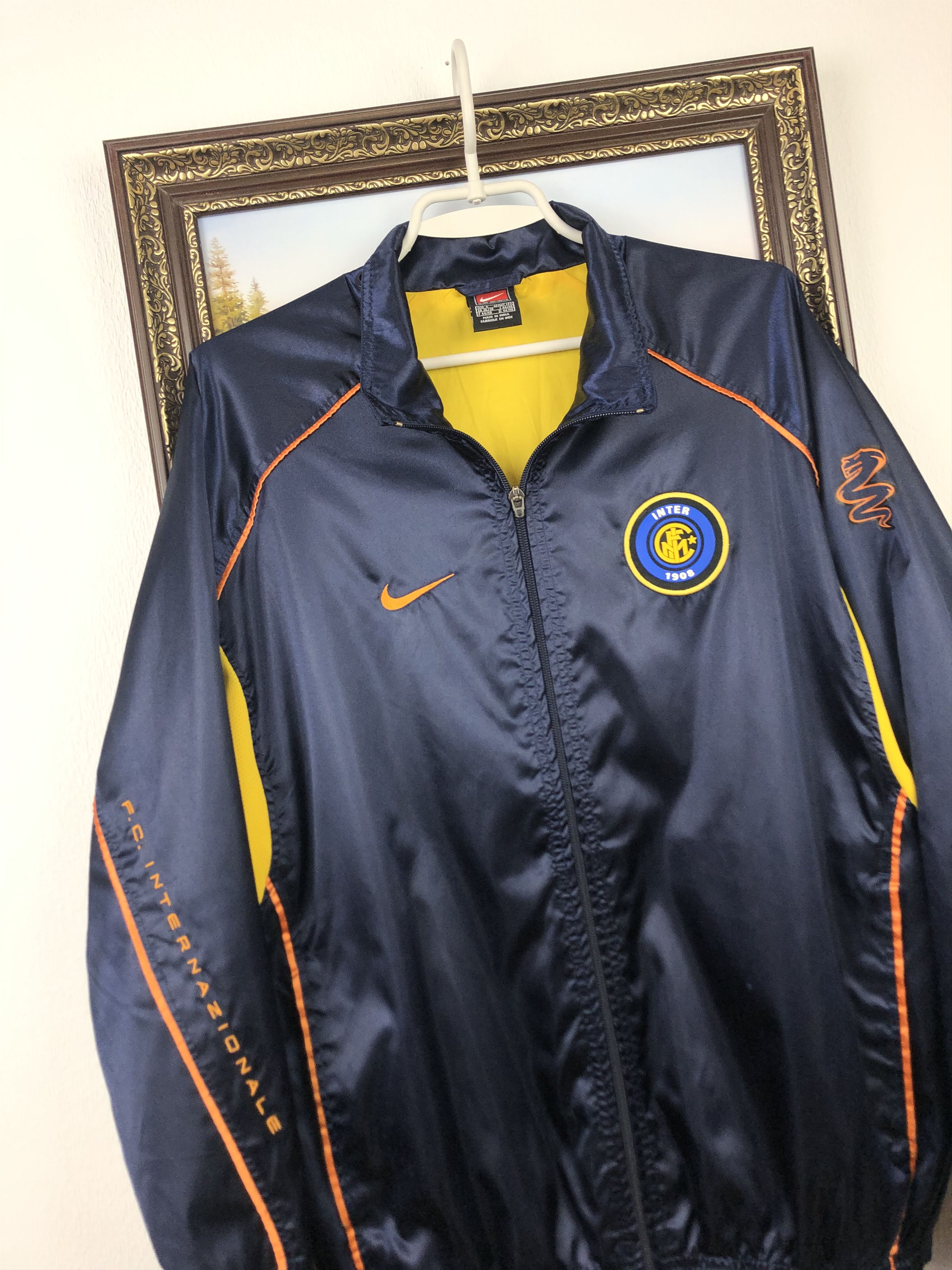 Nike Vintage 90's Nike Internazionale Inter Jacket Soccer Track Size US S / EU 44-46 / 1 - 3 Thumbnail