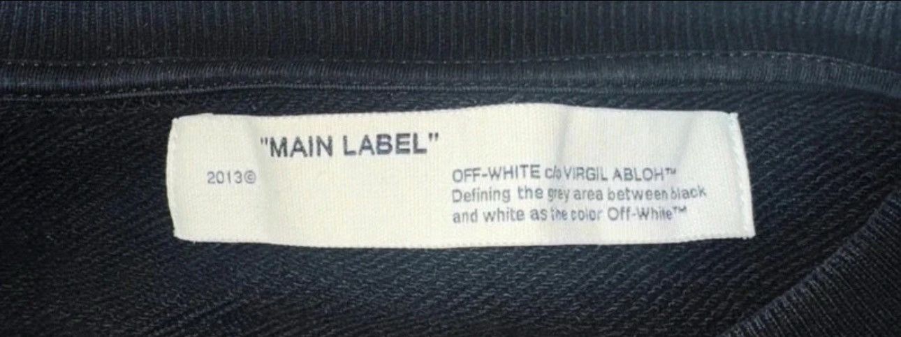 Off-White Off-White Black Graphic Sweatshirt Crewneck Size US XS / EU 42 / 0 - 3 Thumbnail