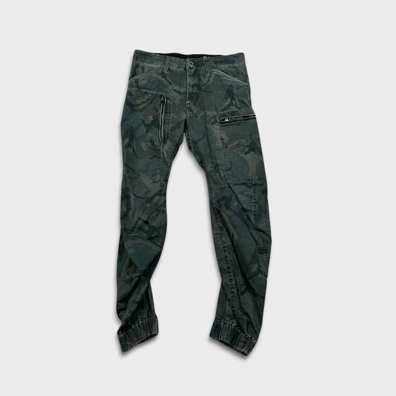 G-Star G Star Raw Pants Mens 29x28 Powel 3D Tapered Cuffed Cargo Size US 29 - 1 Thumbnail