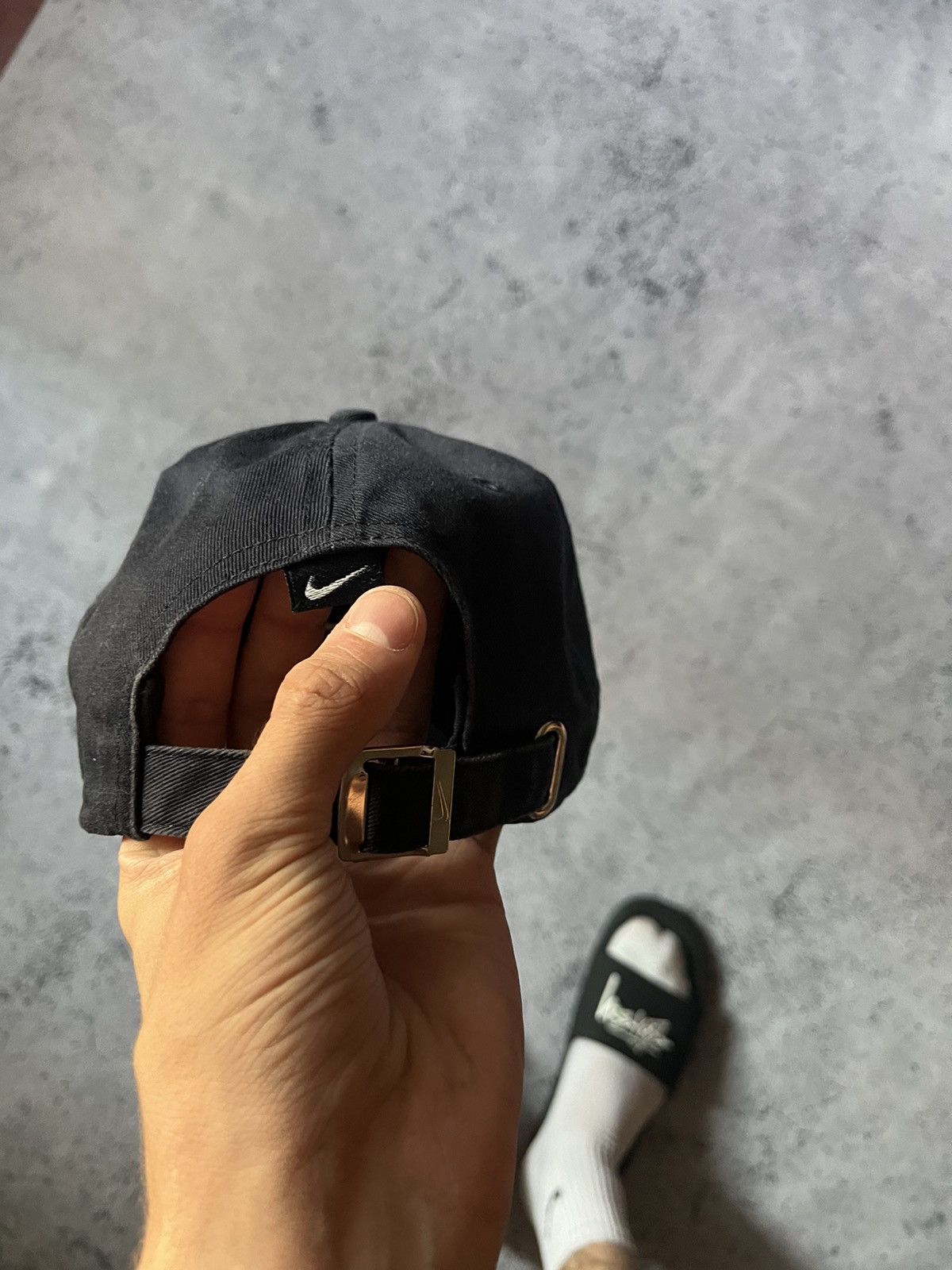 Nike Vintage Nike Cap Drill Big Swoosh Hat Y2K USA Tn Acg Hype Size ONE SIZE - 4 Thumbnail