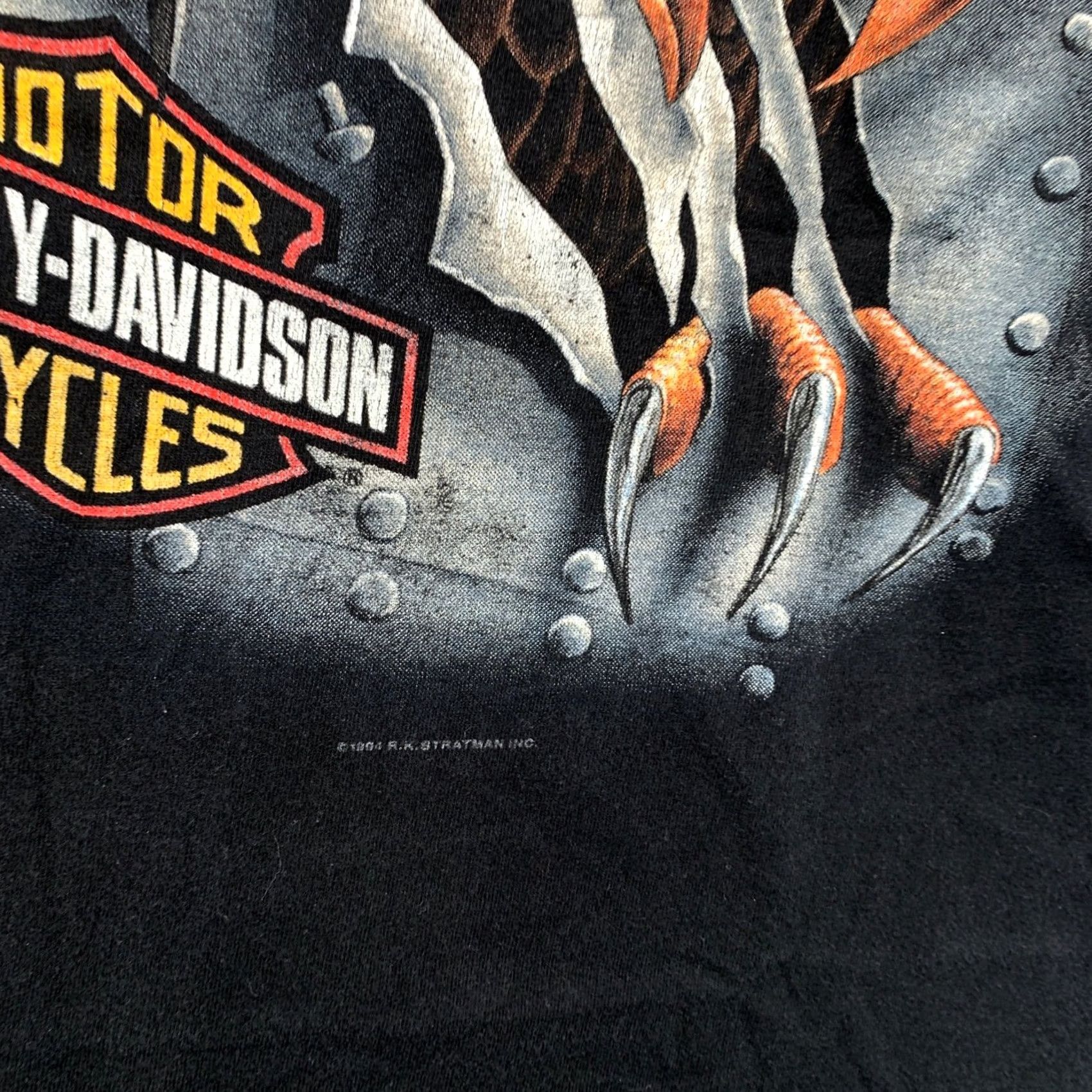 Harley Davidson VINTAGE Harley-Davidson Shirt Mens XXL Black Long Sleeve Chicago Crew Neck Graphic Print 1990s 90s Retro Motorcycle Rock Size US XXL / EU 58 / 5 - 5 Thumbnail
