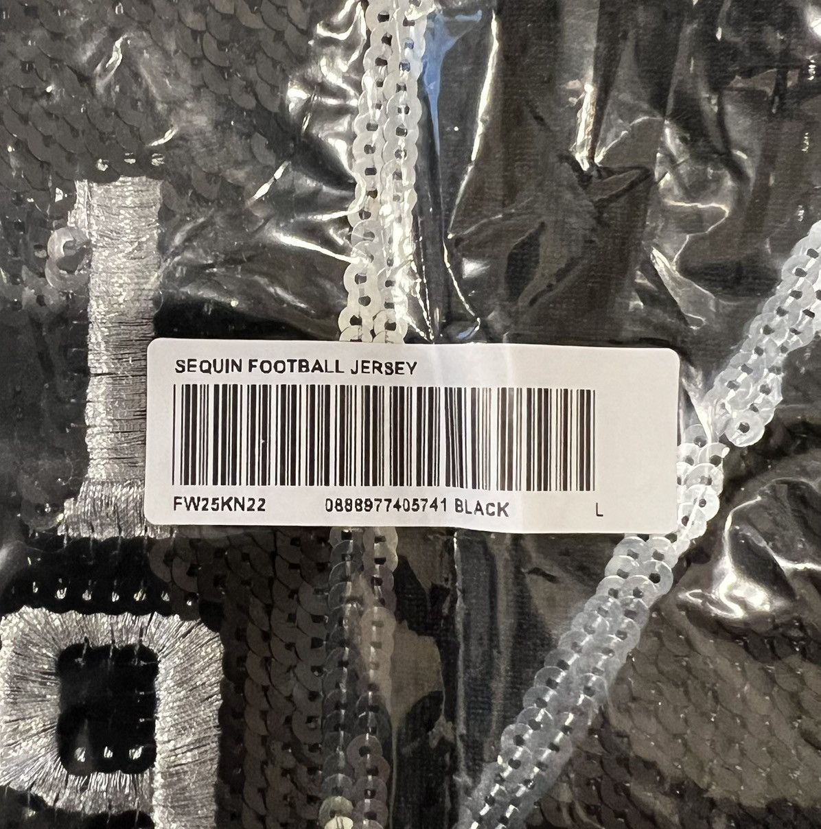 Supreme Supreme sequin jersey black Size US L / EU 52-54 / 3 - 3 Thumbnail
