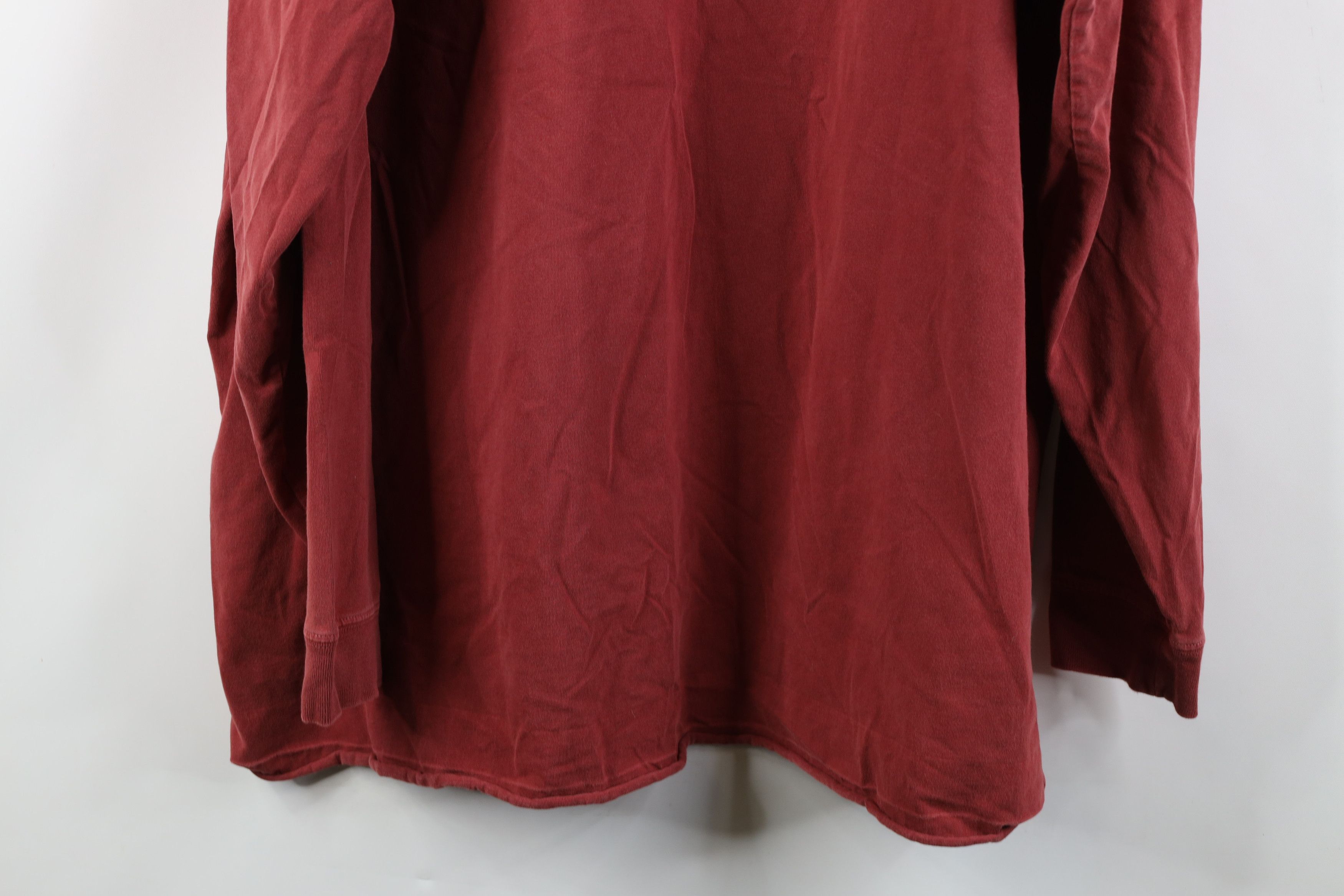Woolrich Woolen Mills Vintage 90s Woolrich Heavy Stonewash Long Sleeve T-Shirt Red Size US XL / EU 56 / 4 - 14 Thumbnail