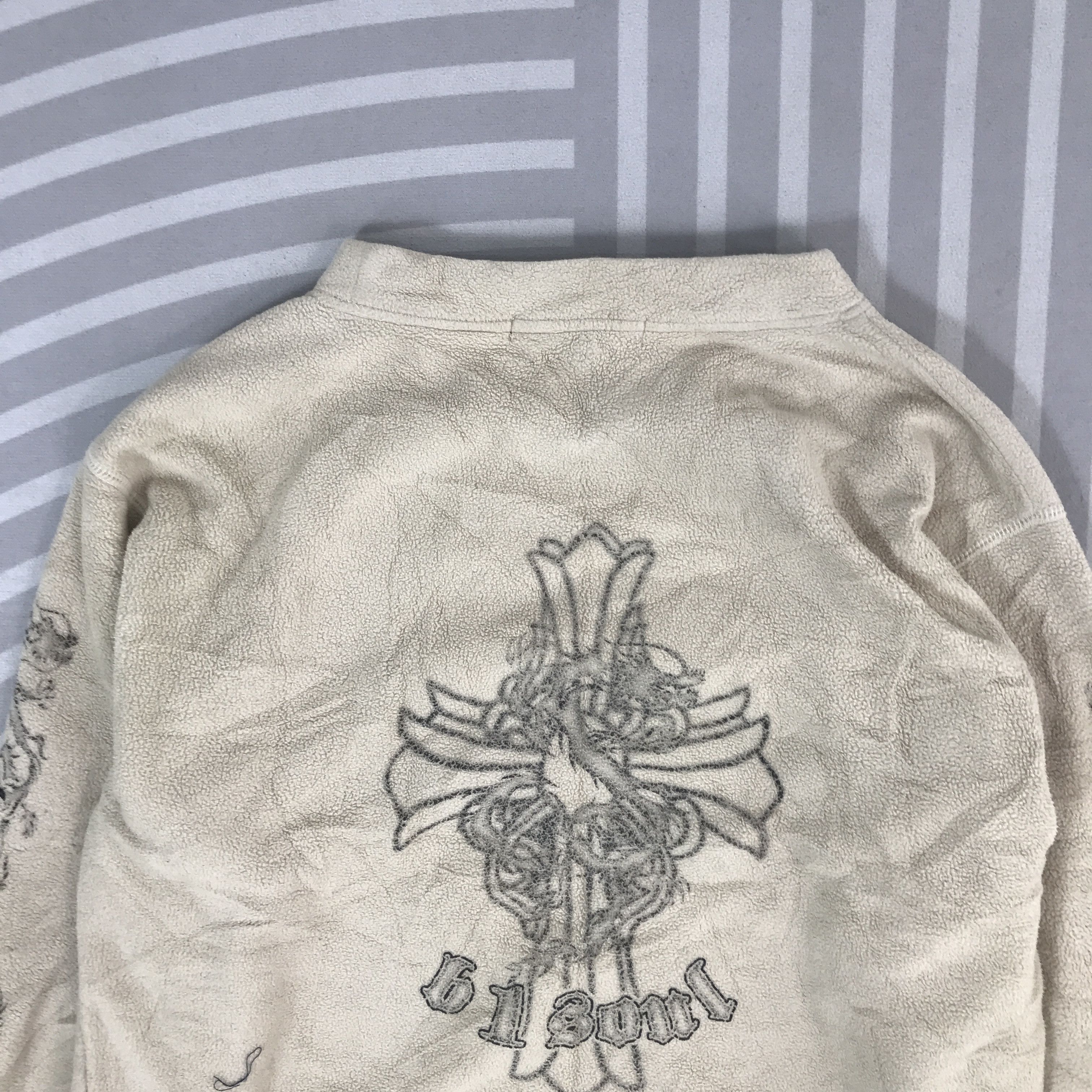 Japanese Brand Vintage One soul Japanese designs style Fleece sweater Size US L / EU 52-54 / 3 - 4 Thumbnail