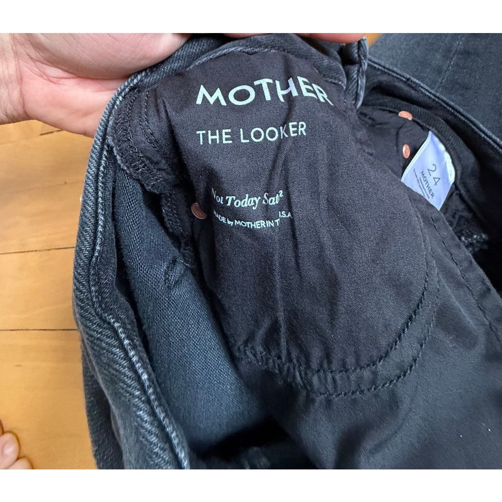 MOTHER Mother The Looker High Waisted Skinny Jeans Not Guilty Black Size 24" / US 00 / IT 34 - 4 Thumbnail