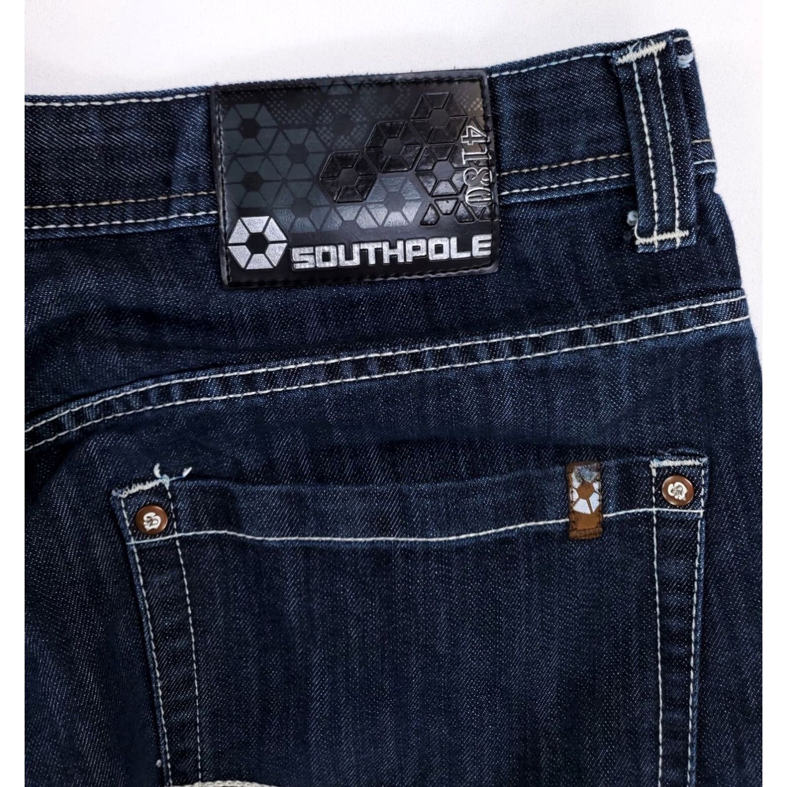 Southpole VINTAGE Southpole Jeans Baggy 36 Mens 36x30 Blue Wide-Leg Y2K Size US 36 / EU 52 - 4 Thumbnail