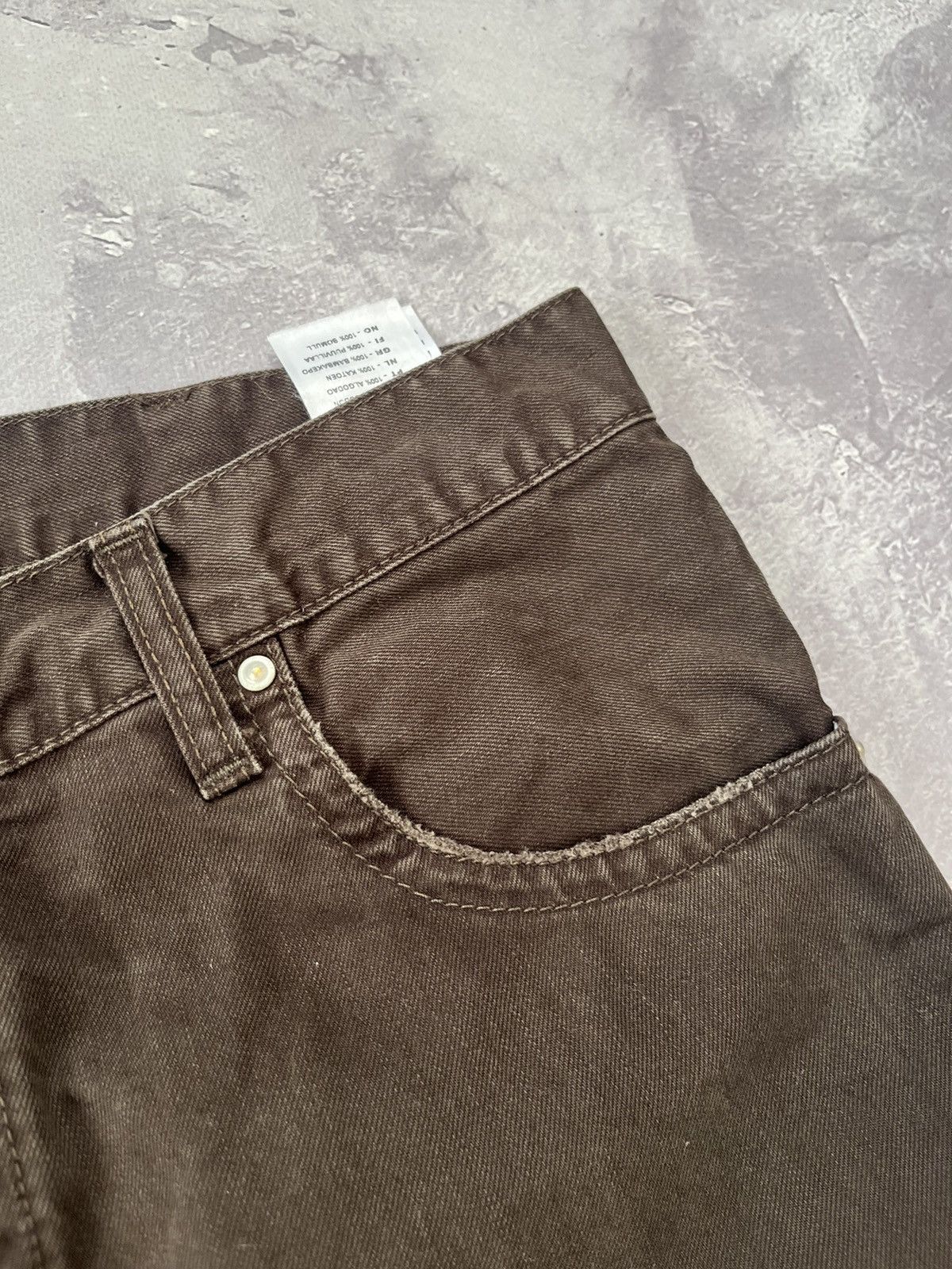 Carhartt Carhartt Slim Pant Denim leather logo Size 33/32 Size US 33 - 8 Thumbnail