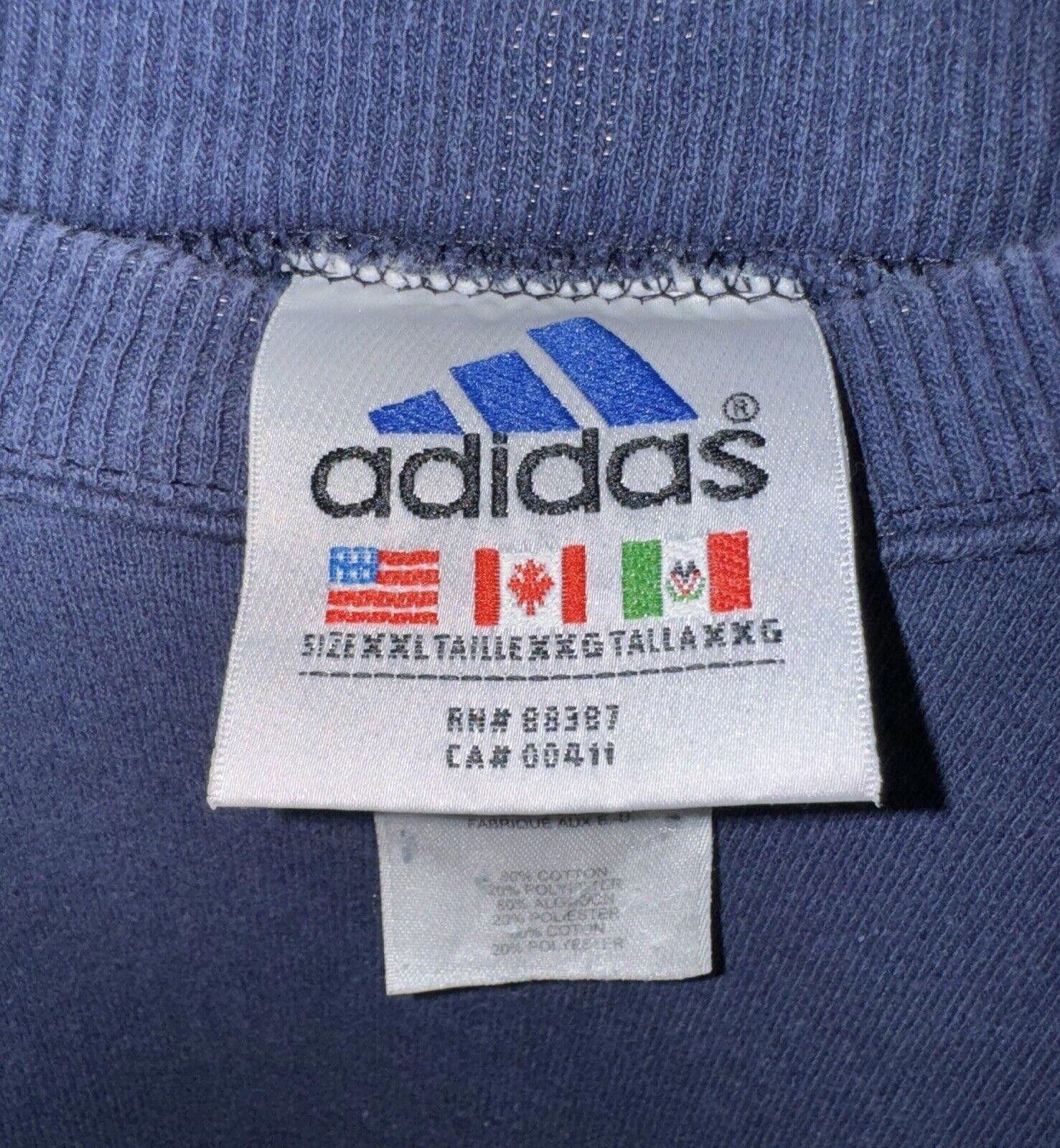 Adidas Vintage Adidas 90s Navy Blue Embroidered Crewneck 2XL Size US 40 / EU 56 - 5 Thumbnail