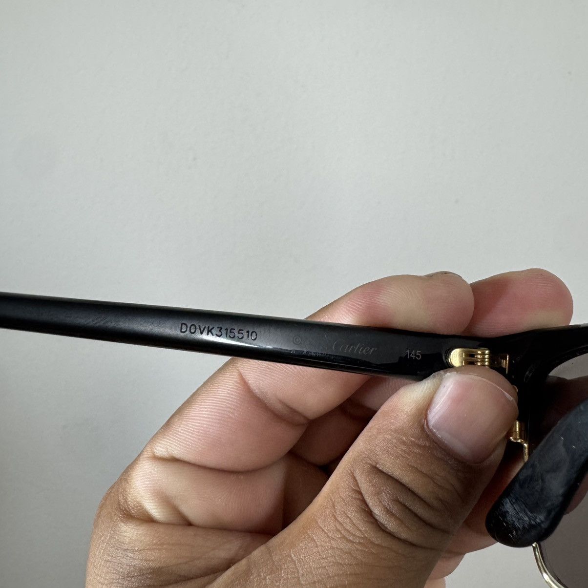 Cartier Cartier Black sunglasses with gold accents Size ONE SIZE - 3 Thumbnail