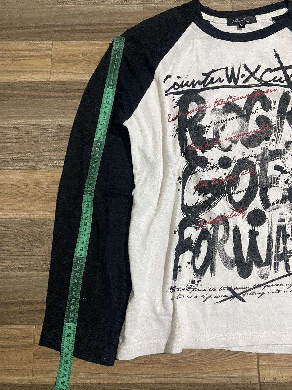 Japanese Brand × Vintage ROCK GOES FORWARD TIME STEP LONG SLEEVE TEE Size US M / EU 48-50 / 2 - 7 Thumbnail