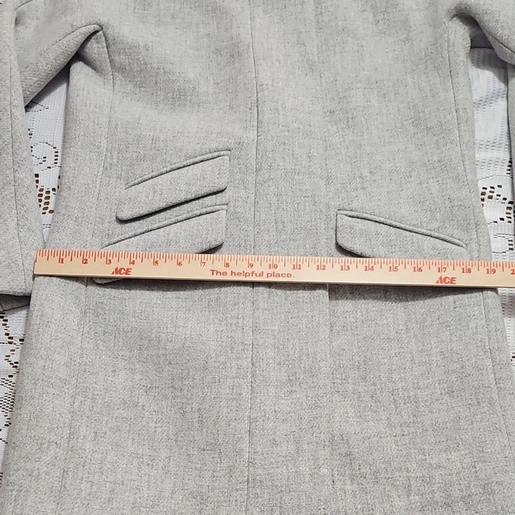 J.Crew J. Crew Gray Italian Wool Cocoon Jacket Size XS / US 0-2 / IT 36-38 - 10 Thumbnail