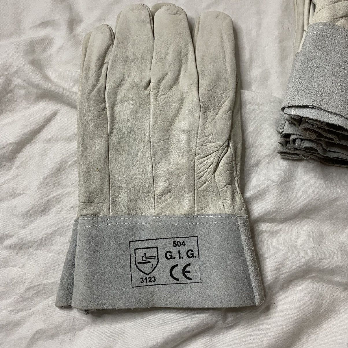 Other G.I.G. Leather Work Gloves XL Garden Set of 5 Brand New Size ONE SIZE - 2 Thumbnail