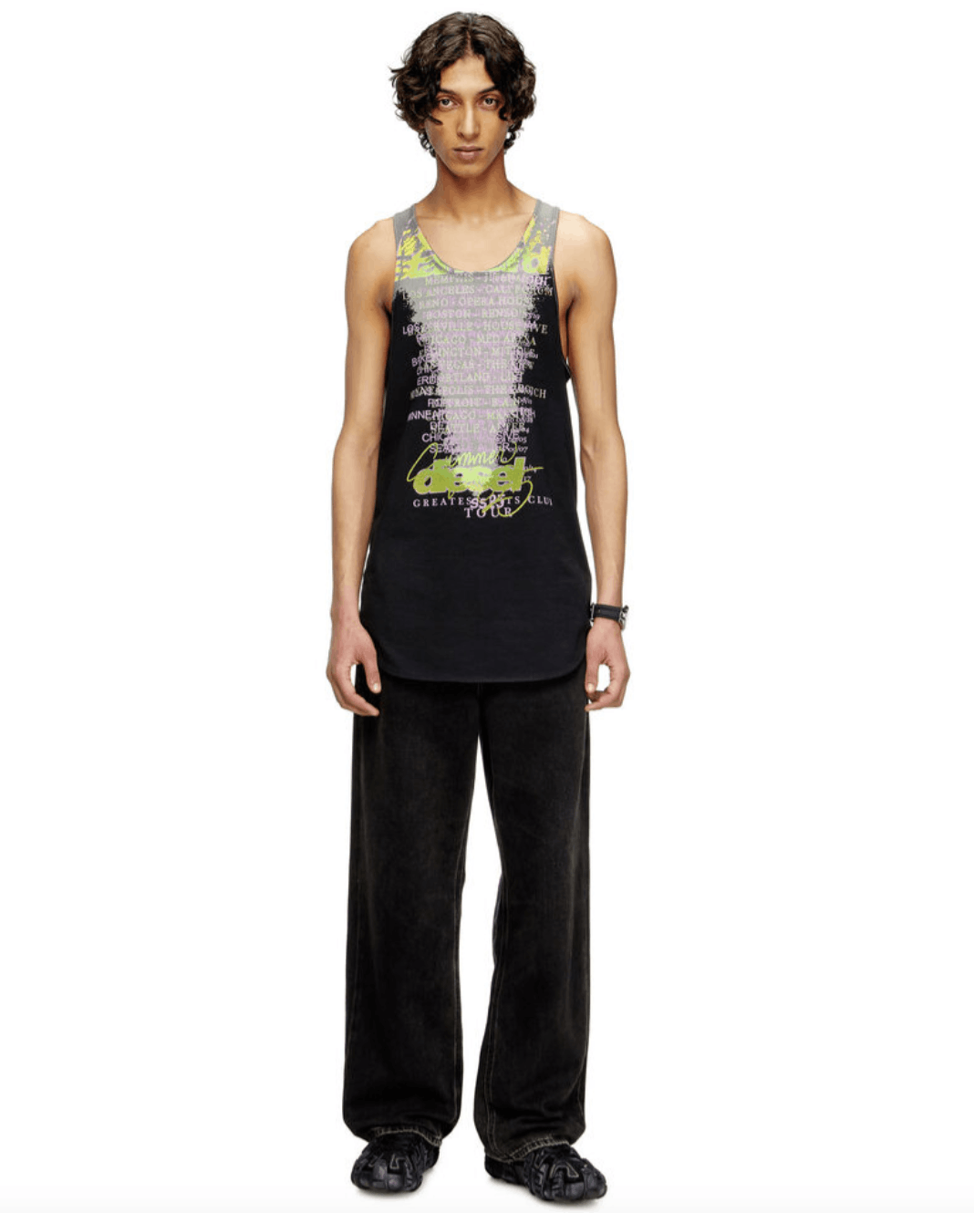 Diesel T-SHAN, Unisex's Tank top with lyrics print in Grey Size US S / EU 44-46 / 1 - 7 Thumbnail