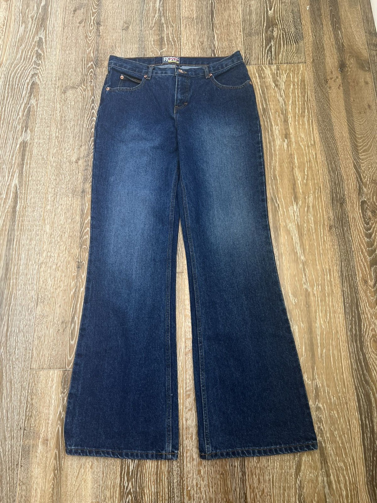 Quiksilver Vintage y2k Roxy Quiksilver Flare Jeans Size 30" / US 8 / IT 44 - 1 Thumbnail