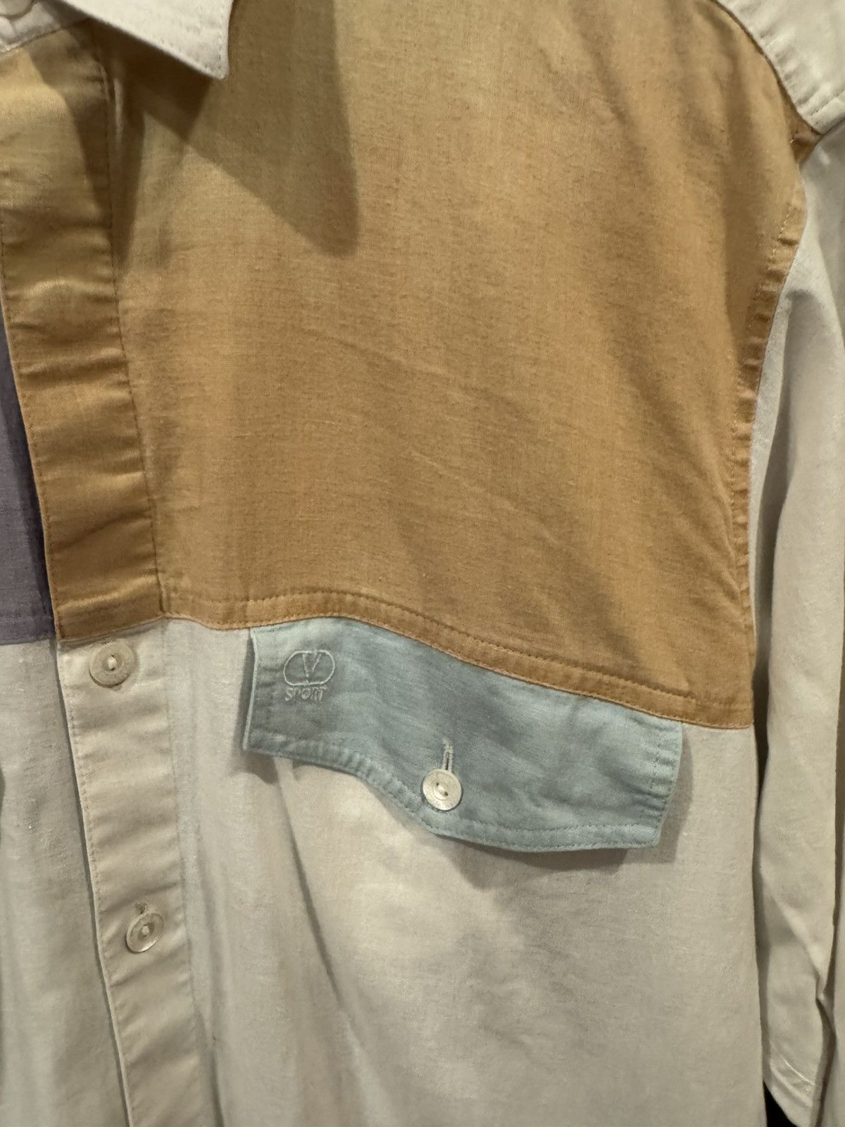 Giovanni Valentino × Valentino Valentino Garavani Sports Two Tone Western Style Shirt Size US XS / EU 42 / 0 - 2 Thumbnail