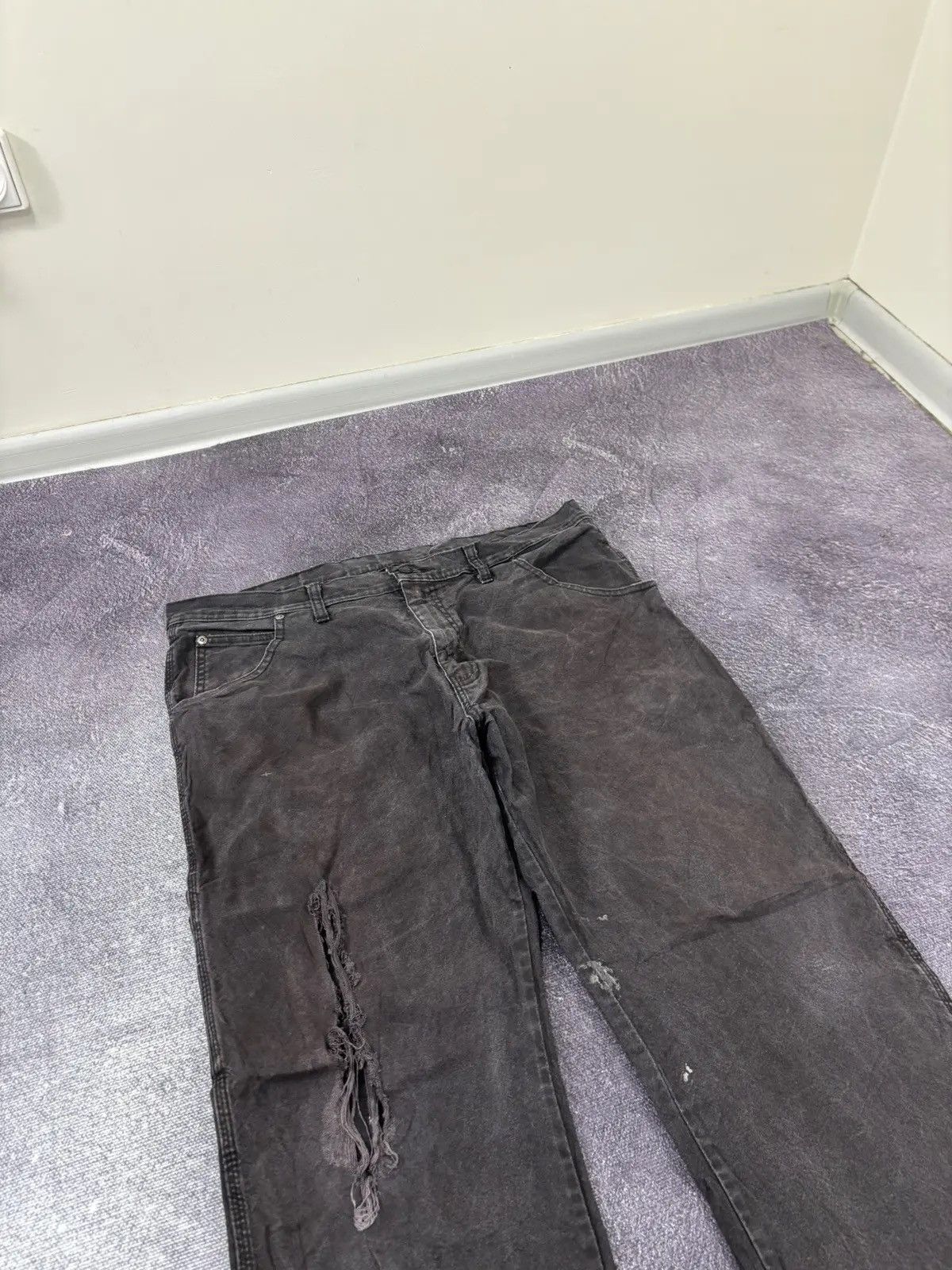 Dickies × Vintage Vintage Dickies Black Workwear Hype Baggy Pants Jeans Size US 36 / EU 52 - 9 Thumbnail