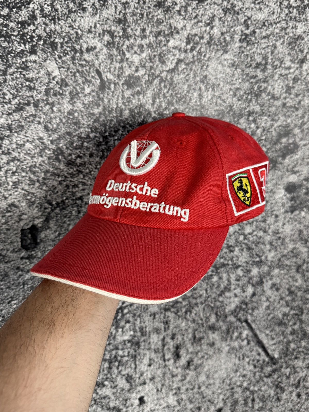 Formula 1 Vintage Michael Schumacher Racing Cap Ferrari F1 Hat Rare Size ONE SIZE - 1 Thumbnail