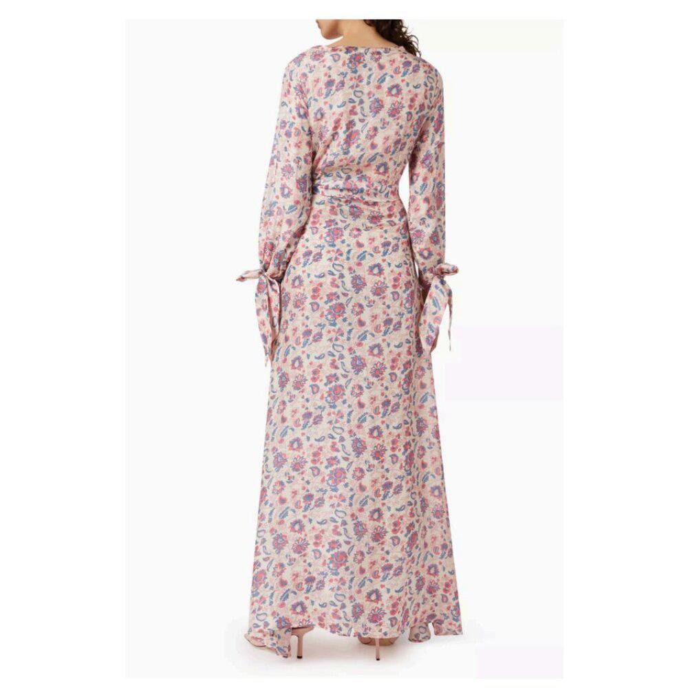 Designer Hannah Artwear Silk Luna Maxi Dress Pink Sz 0 NWT Size XS / US 0-2 / IT 36-38 - 4 Thumbnail