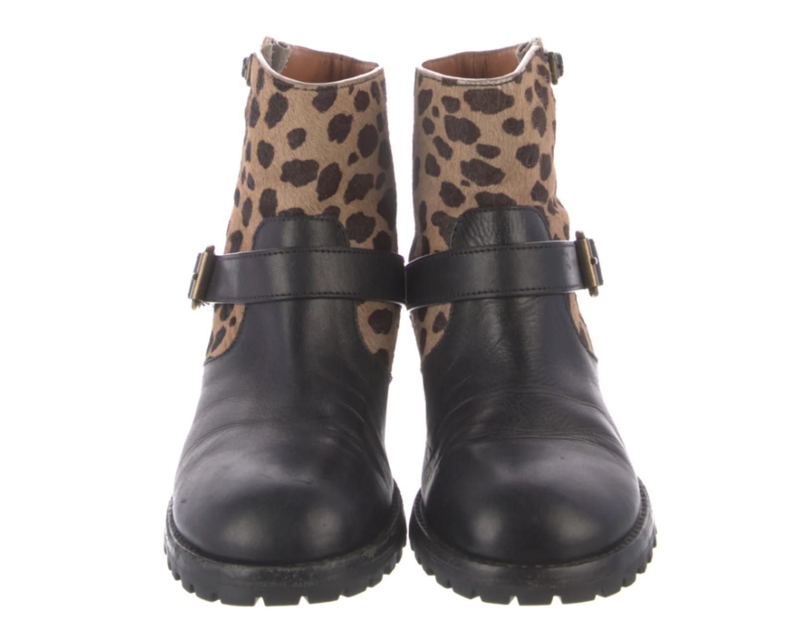 Marc by Marc Jacobs Marc Jacobs Leather Animal Print Moto Boots Women's Sz: 8.5 Size US 8.5 / IT 38.5 - 3 Thumbnail