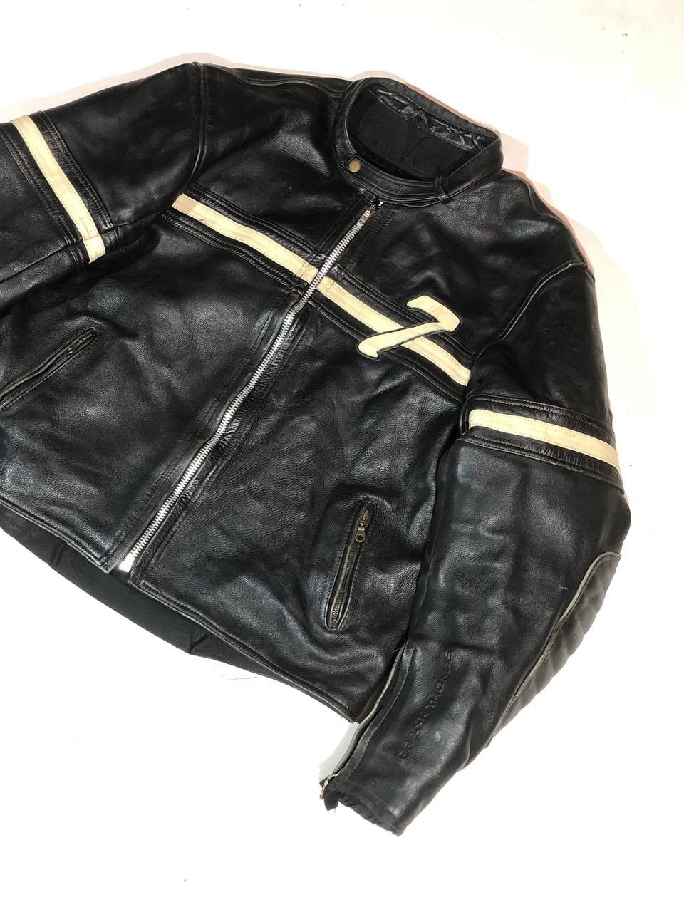 Vintage Frank Thomas Motorcycle Moto Leather Jacket Racing Vintage Size US XXL / EU 58 / 5 - 4 Thumbnail
