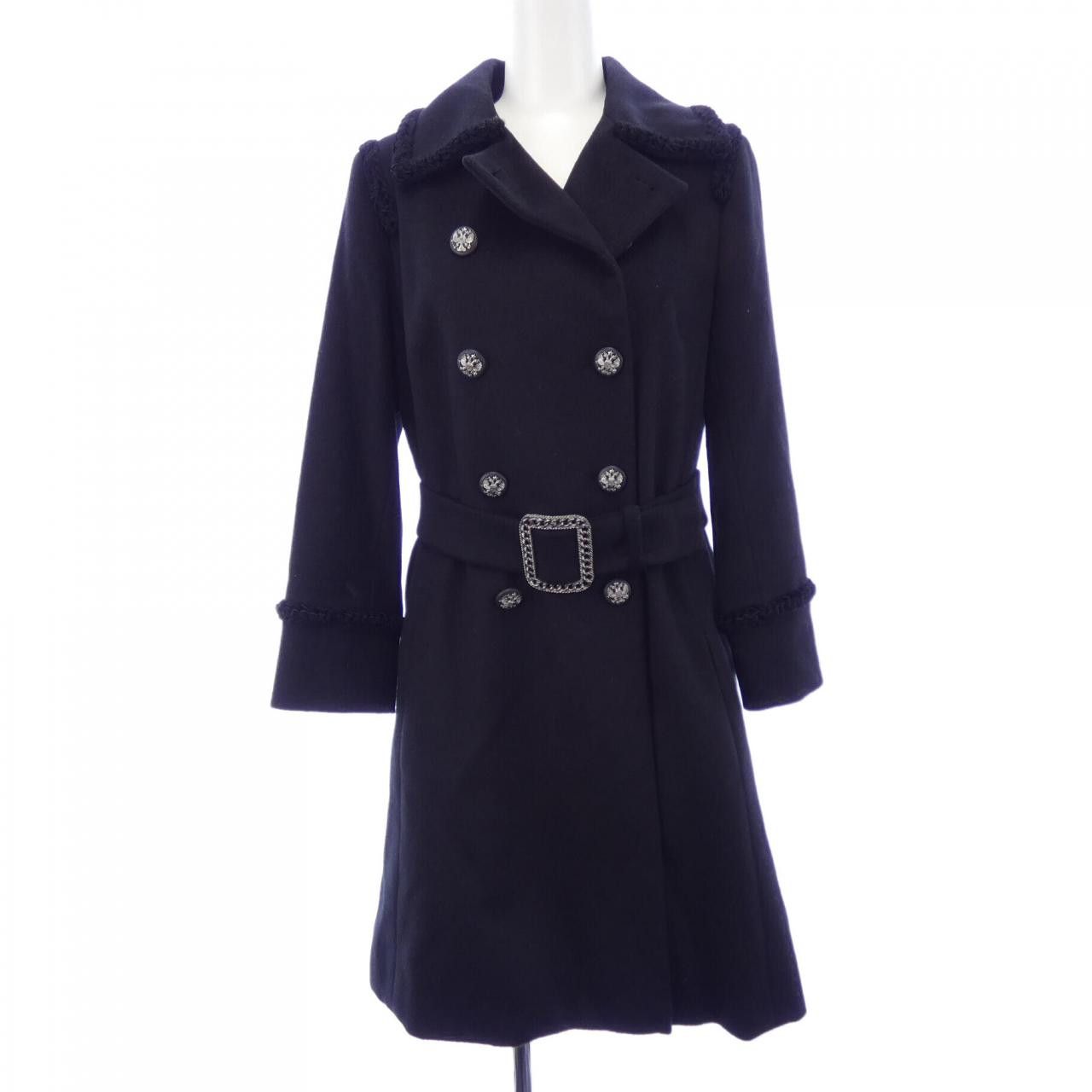 Chanel Chanel Chanel 100 Percent Cashmere Coat Textile Outerwear P36033V24388 DUTY FREE for USA Size ONE SIZE - 1 Thumbnail