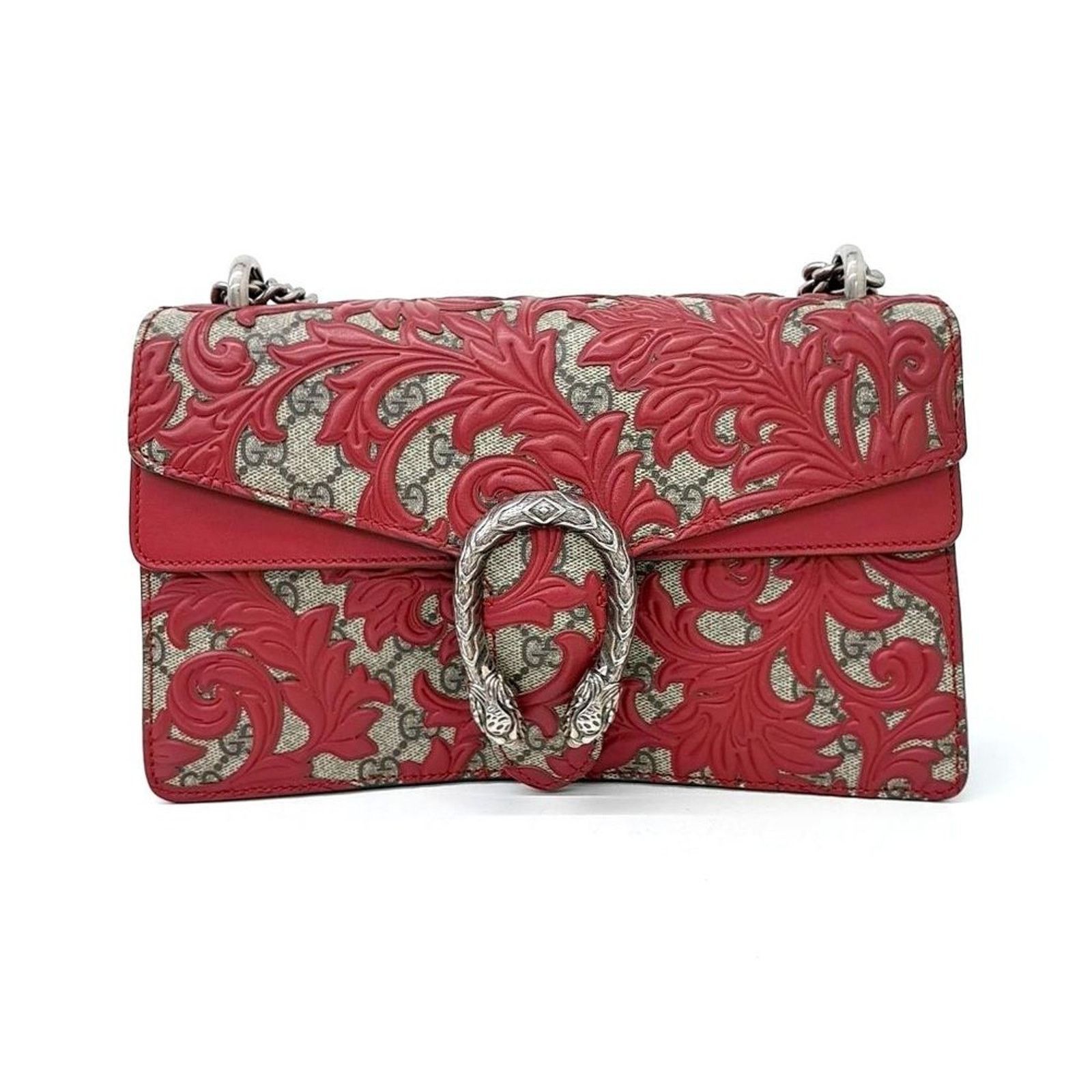 Gucci Arabesque Dionysus Chain Shoulder Bag (400249) in Brown, Women's