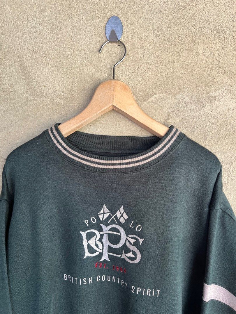 Vintage Vintage Polo British Country Spirit Spell Out Sweatshirt Size US L / EU 52-54 / 3 - 3 Thumbnail