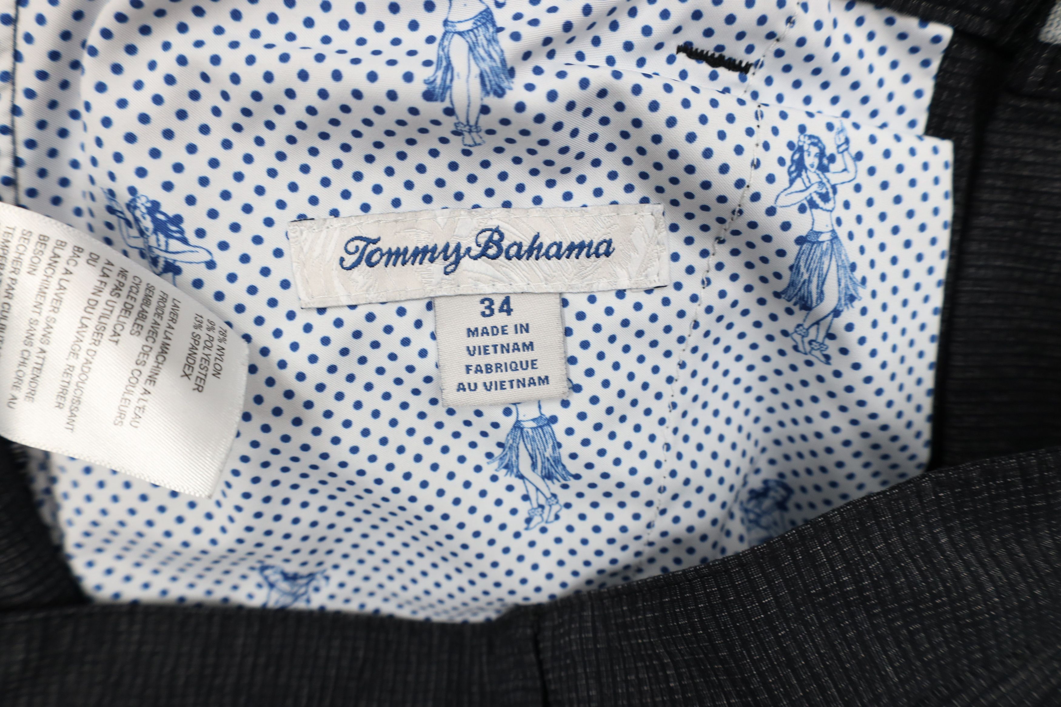 Tommy Bahama Tommy Bahama Golfing Golf Chino Shorts Charcoal Gray Plaid Size US 34 / EU 50 - 6 Thumbnail