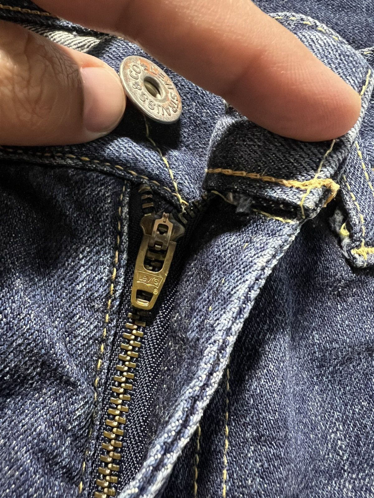 Levi's × Levi's Vintage Clothing 💥Baggy💥Vintage 90’s-00 Levis Lpc Distress Jeans Very Rare Size US 28 / EU 44 - 12 Thumbnail