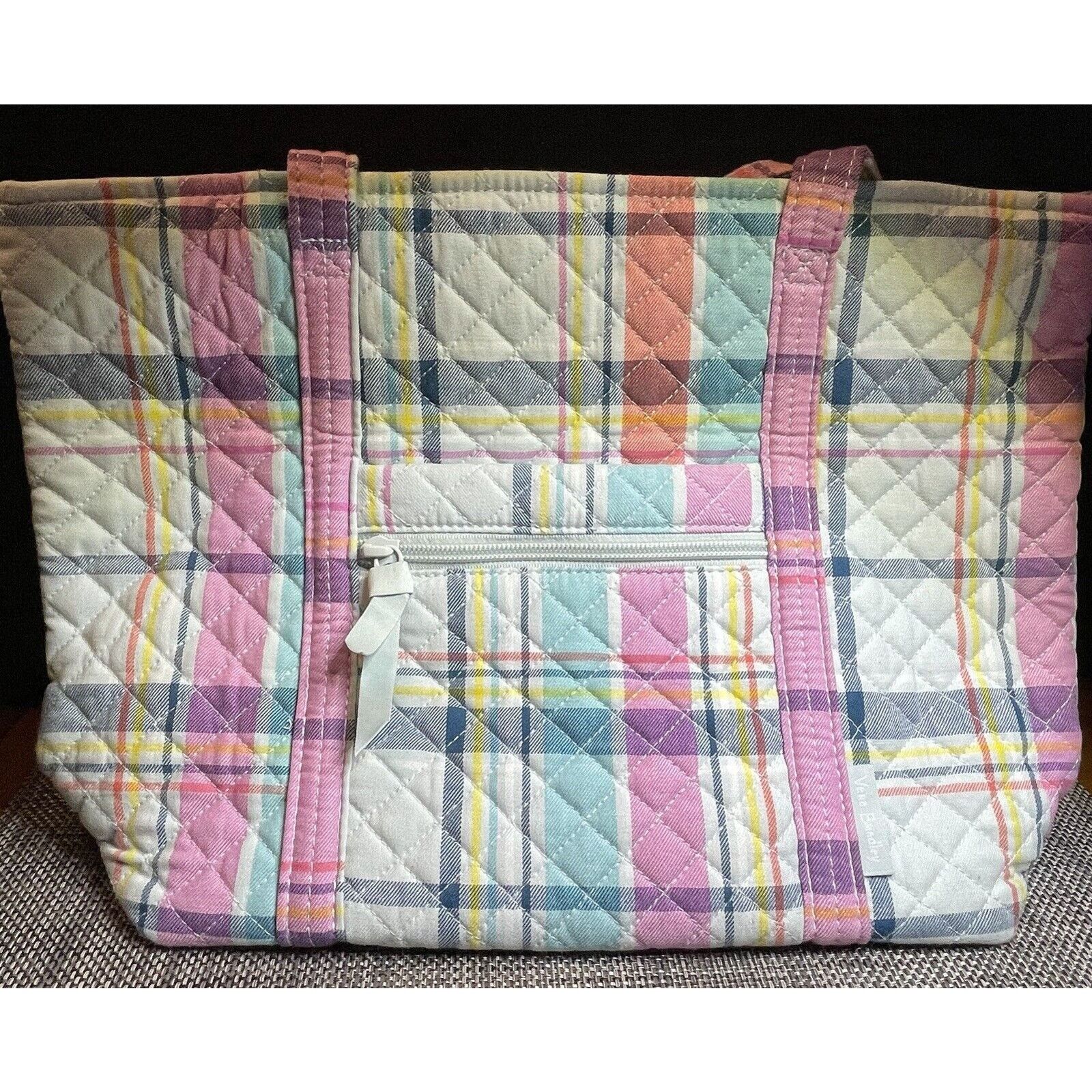 Vera Bradley Vera Bradley "Pastel Plaid" Vera Tote Bag New without tags. Size ONE SIZE - 5 Thumbnail