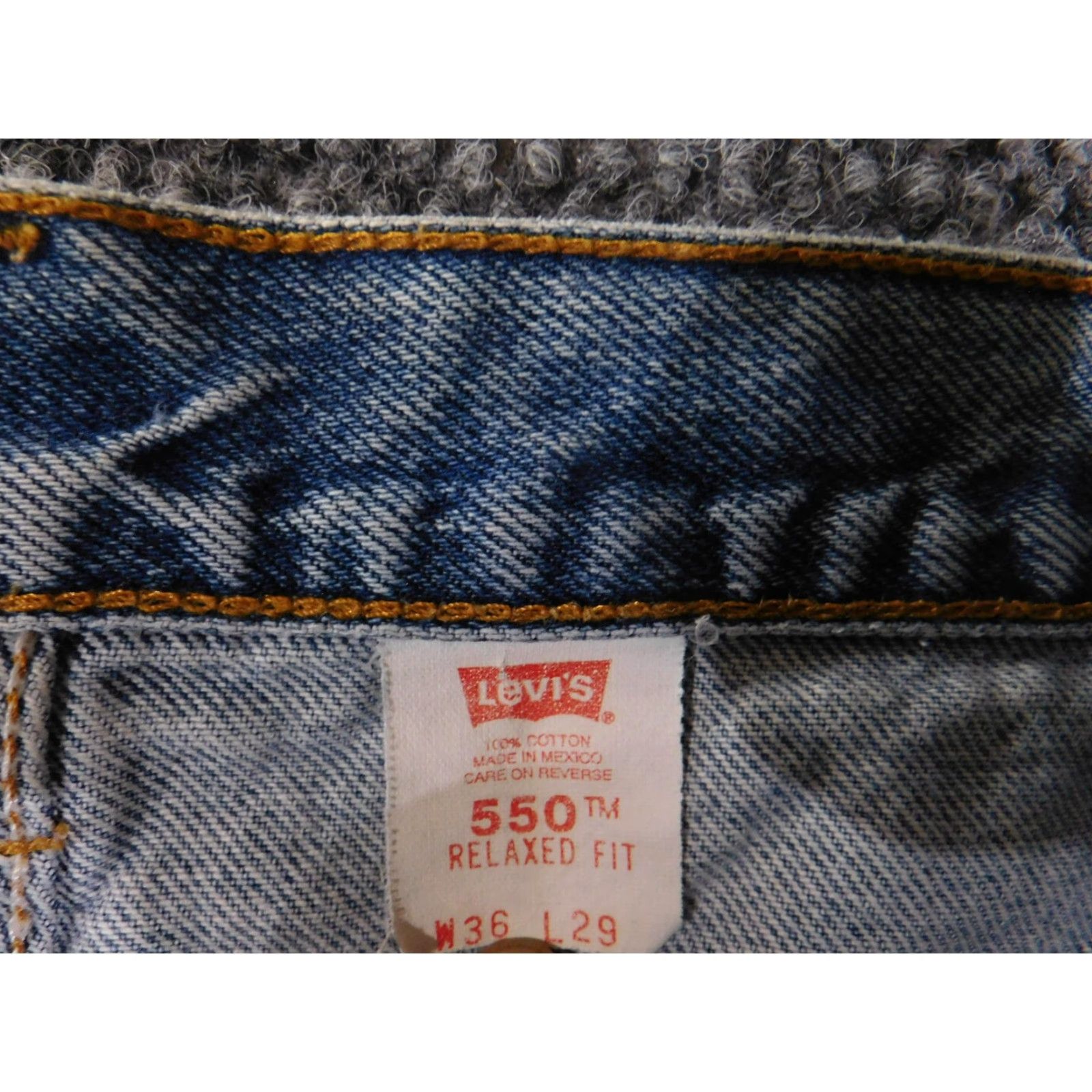 Levi's Levi's 550 Jeans Mens 36x29 Blue Relaxed Fit Denim Straight Leg Medium Wash Pants Jeans Clothing Mens Size US 36 / EU 52 - 7 Thumbnail