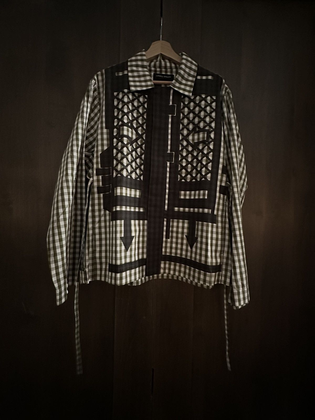 Craig Green gingham flat pack collection light jacket